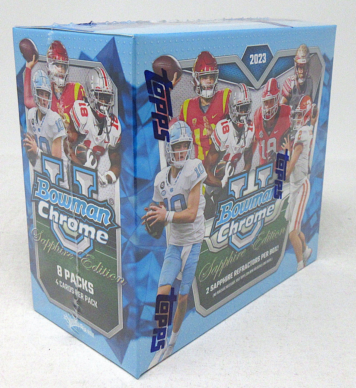 2023 Bowman Chrome University Football Sapphire Edition Box (Hobby) (8/4)