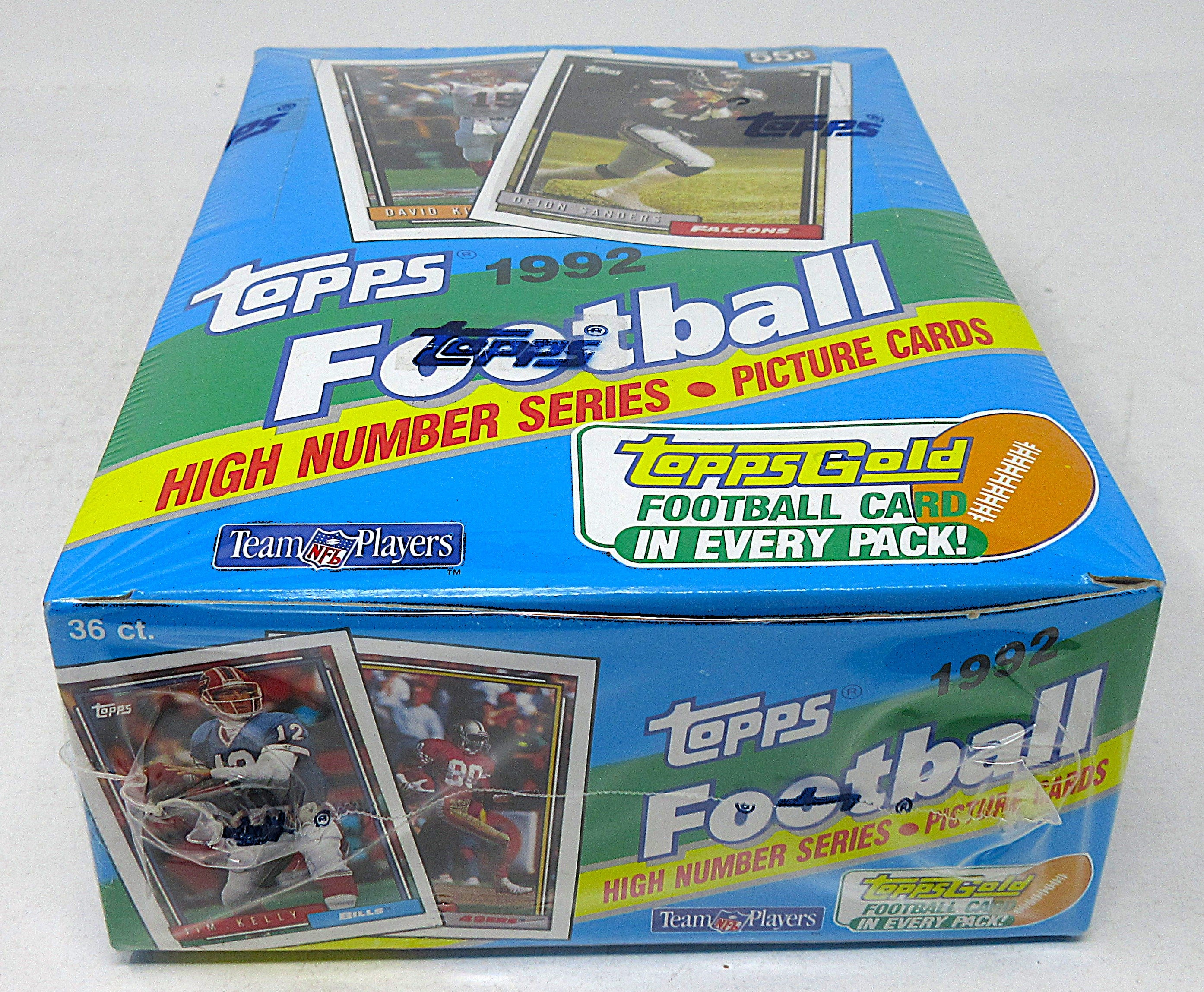 1992 Topps Football High Number Series Box (36/15) – Baseball Card