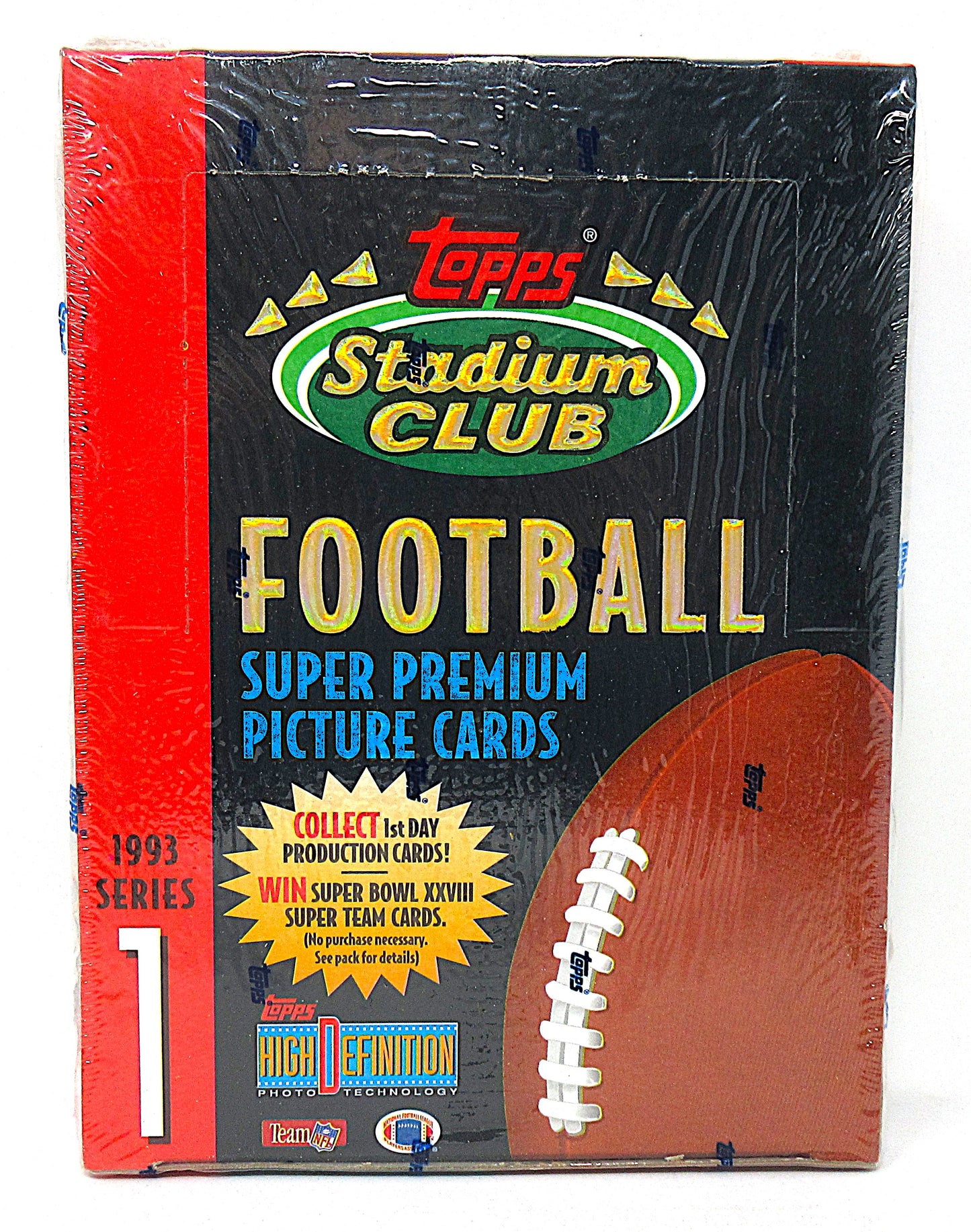 1993 Topps Stadium Club Football Series 1 Box (24/14)