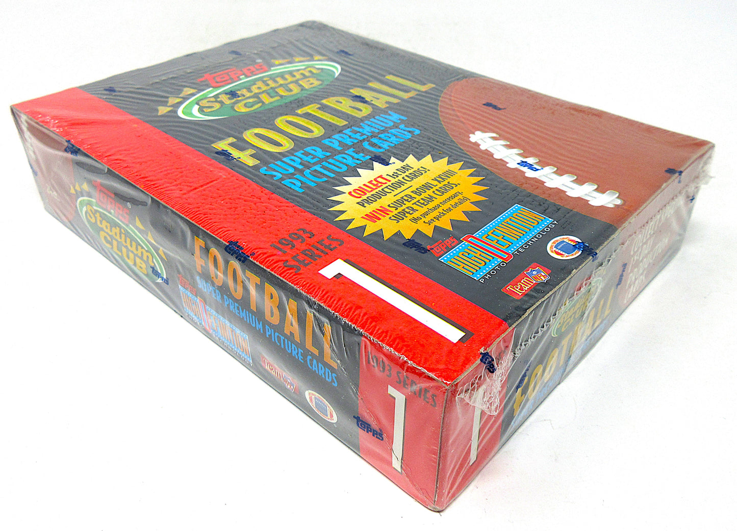 1993 Topps Stadium Club Football Series 1 Box (24/14)