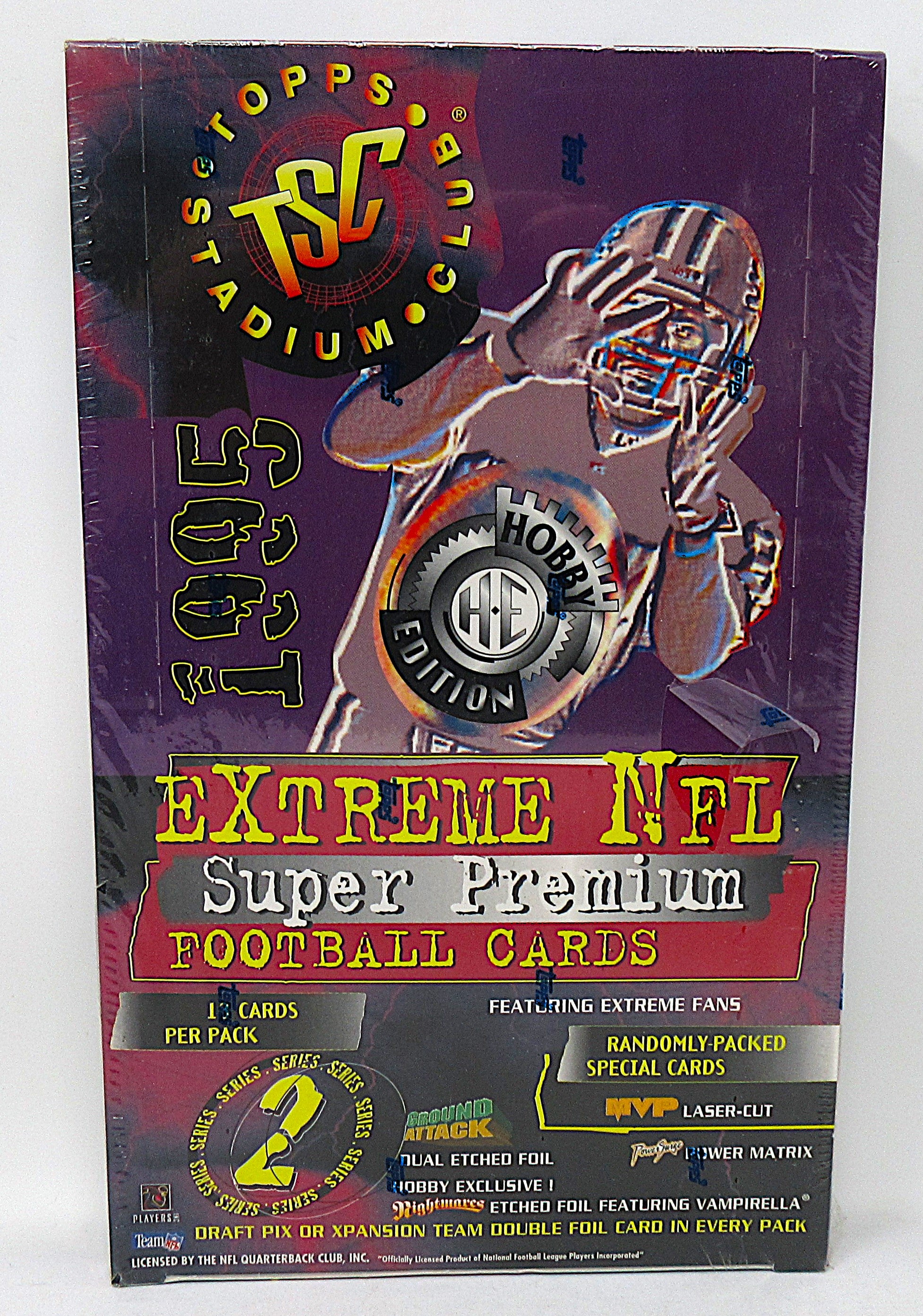 1995 Topps Stadium Club Football Series 2 Box (Hobby) (24/13)