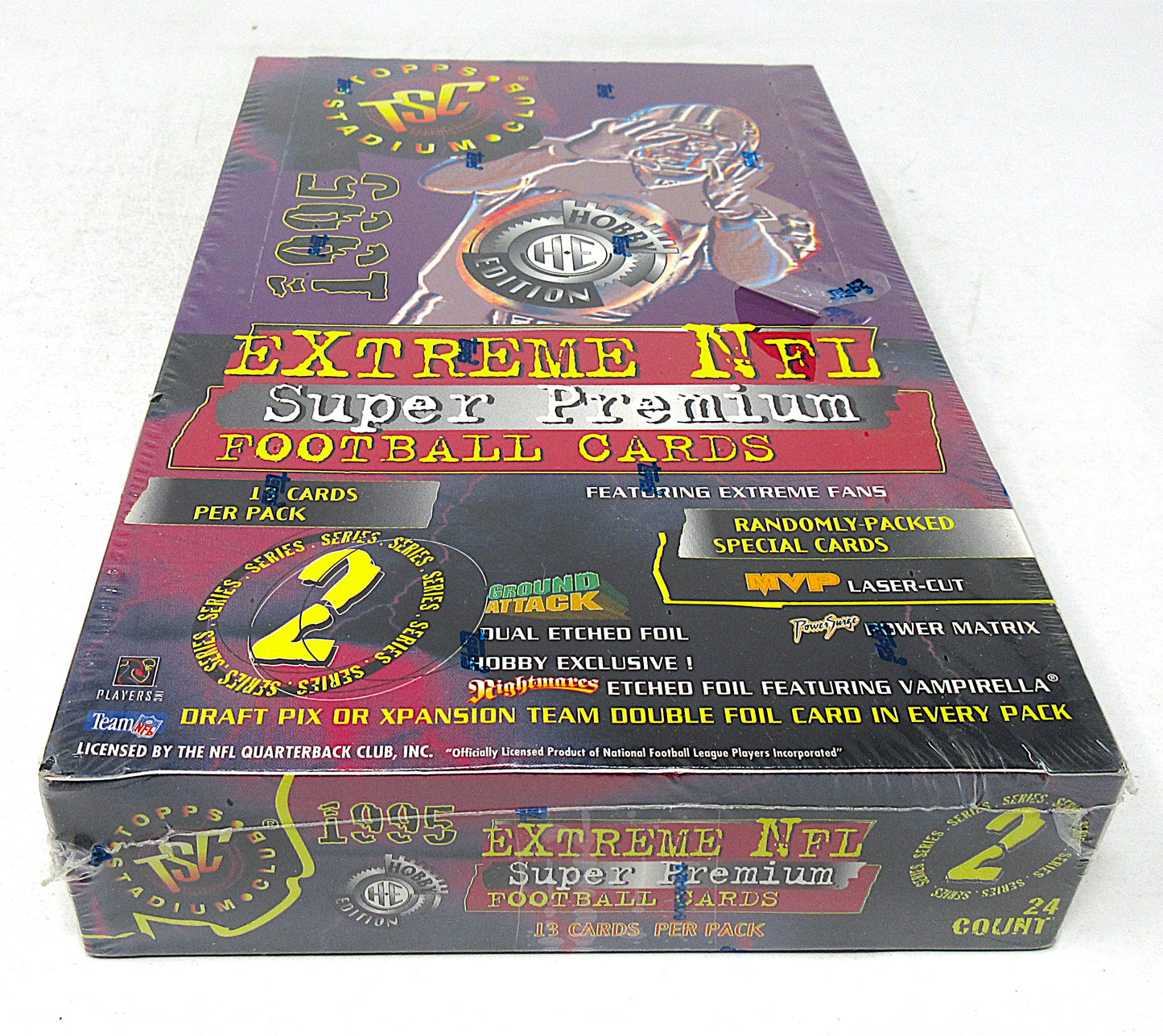 1995 Topps Stadium Club Football Series 2 Box (Hobby) (24/13)