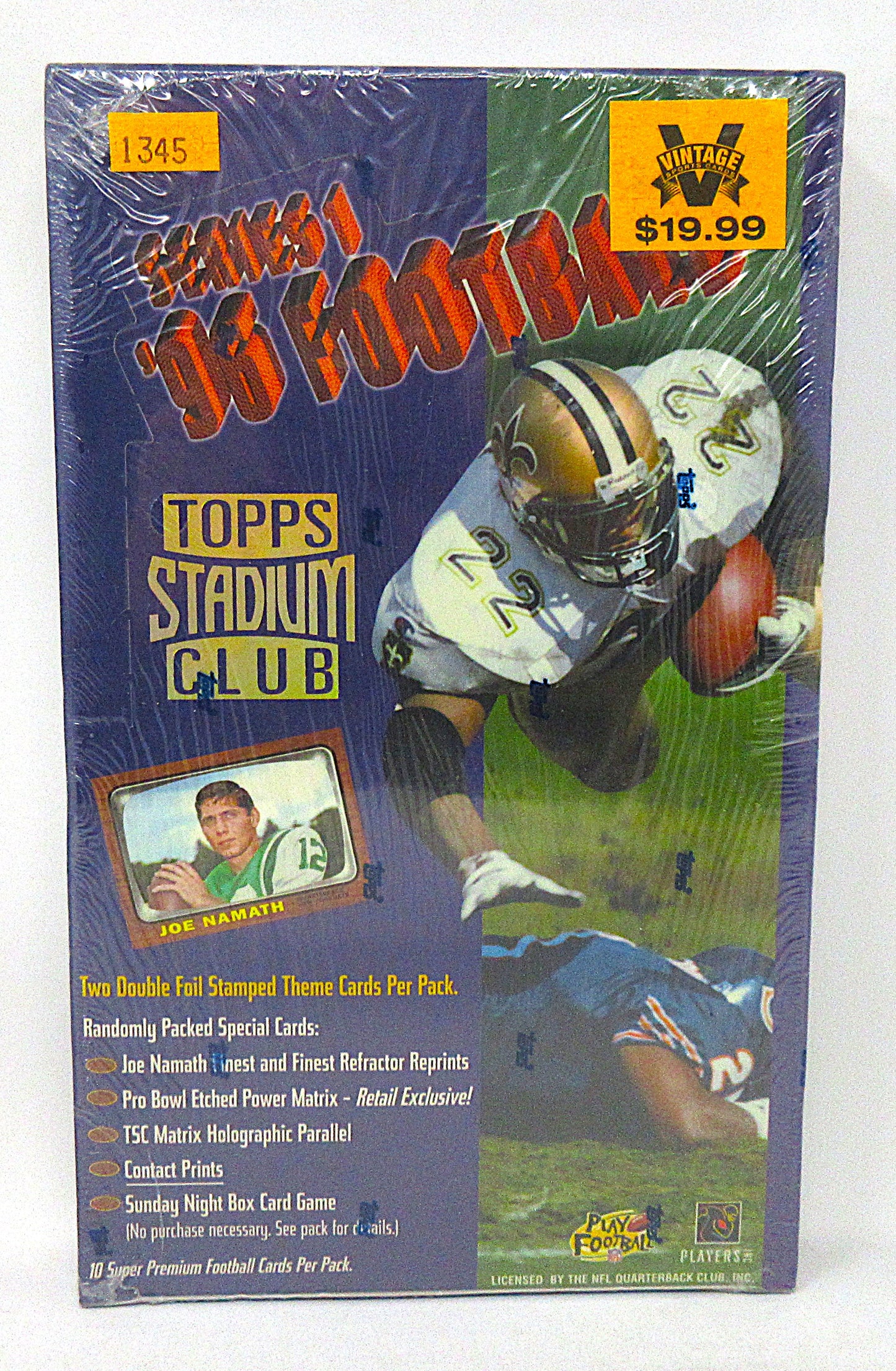 1996 Topps Stadium Club Football Series 1 Box (Retail) (24/10)