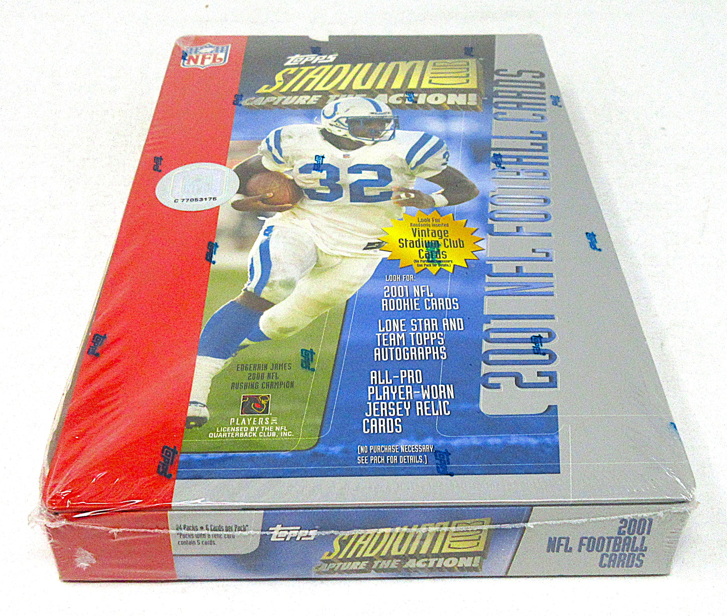 2001 Topps Stadium Club Football Box (Retail) (24/6)