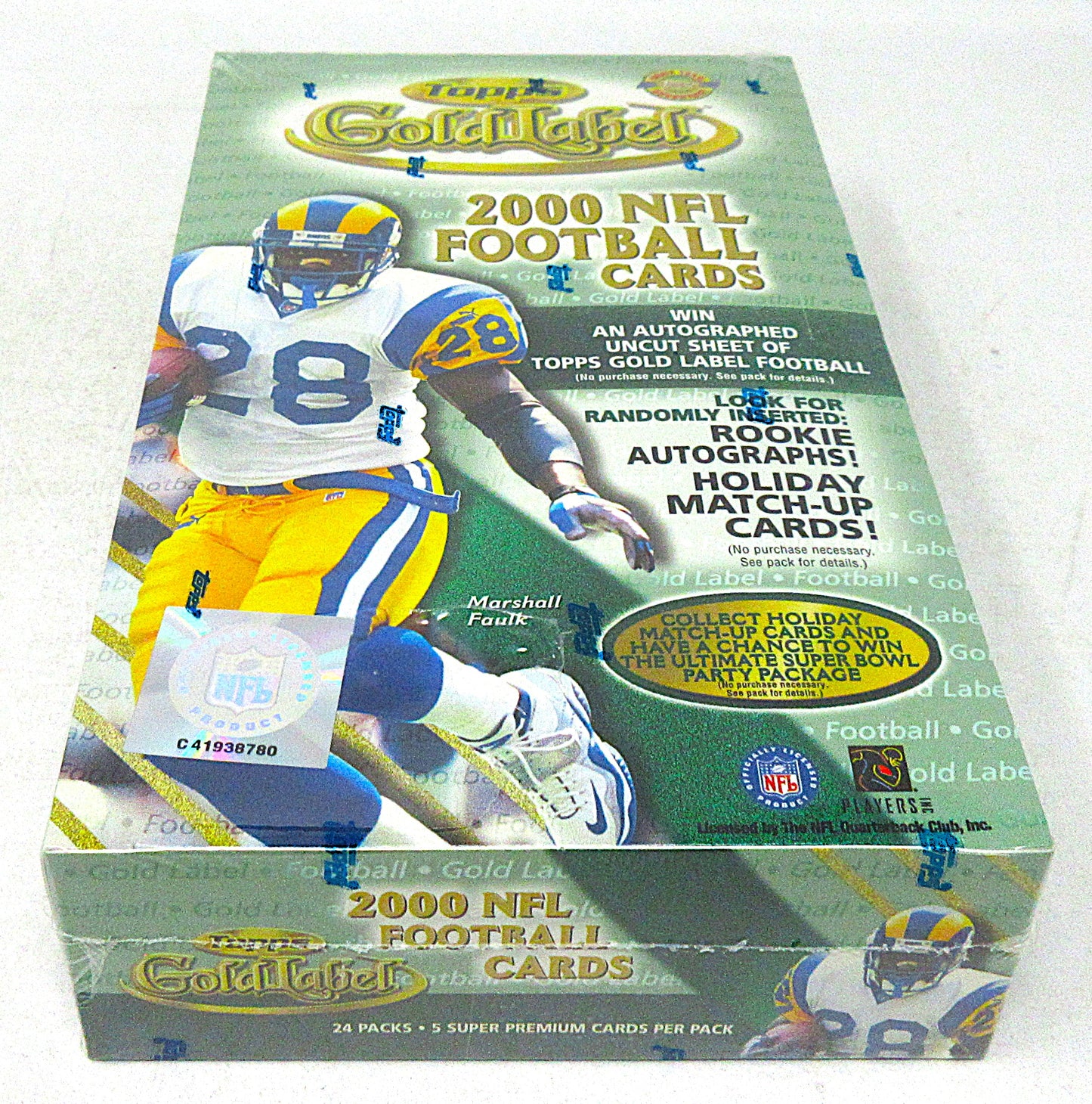 2000 Topps Gold Label Football Box (HTA) (24/5)