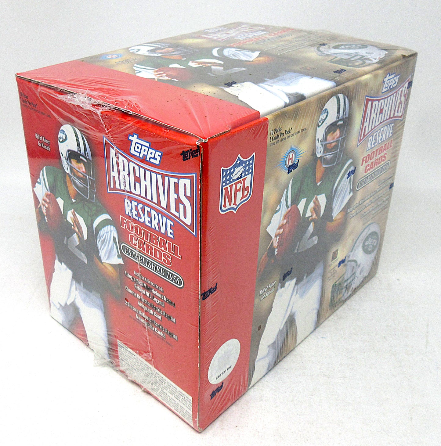 2001 Topps Archives Reserve Football Box (Hobby) (10/5 and Mini Helmet)