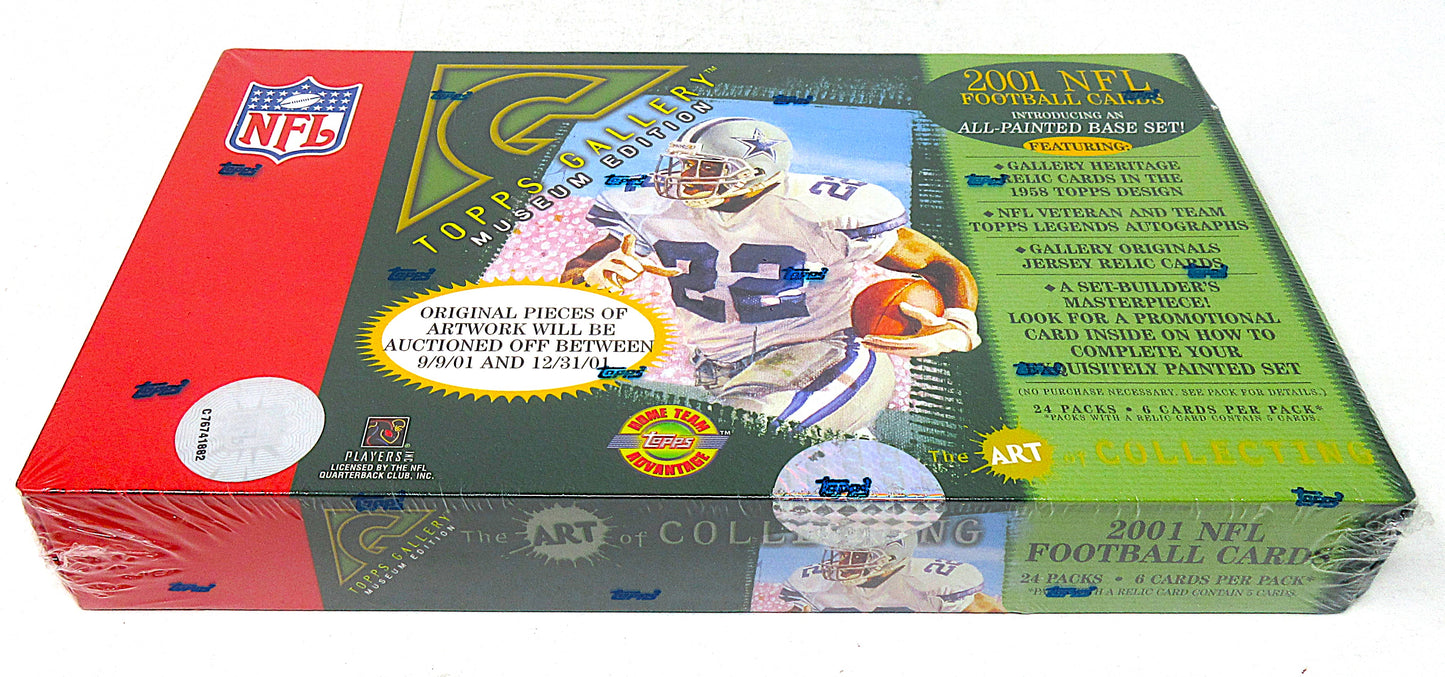 2001 Topps Gallery Football Box (HTA) (24/6)