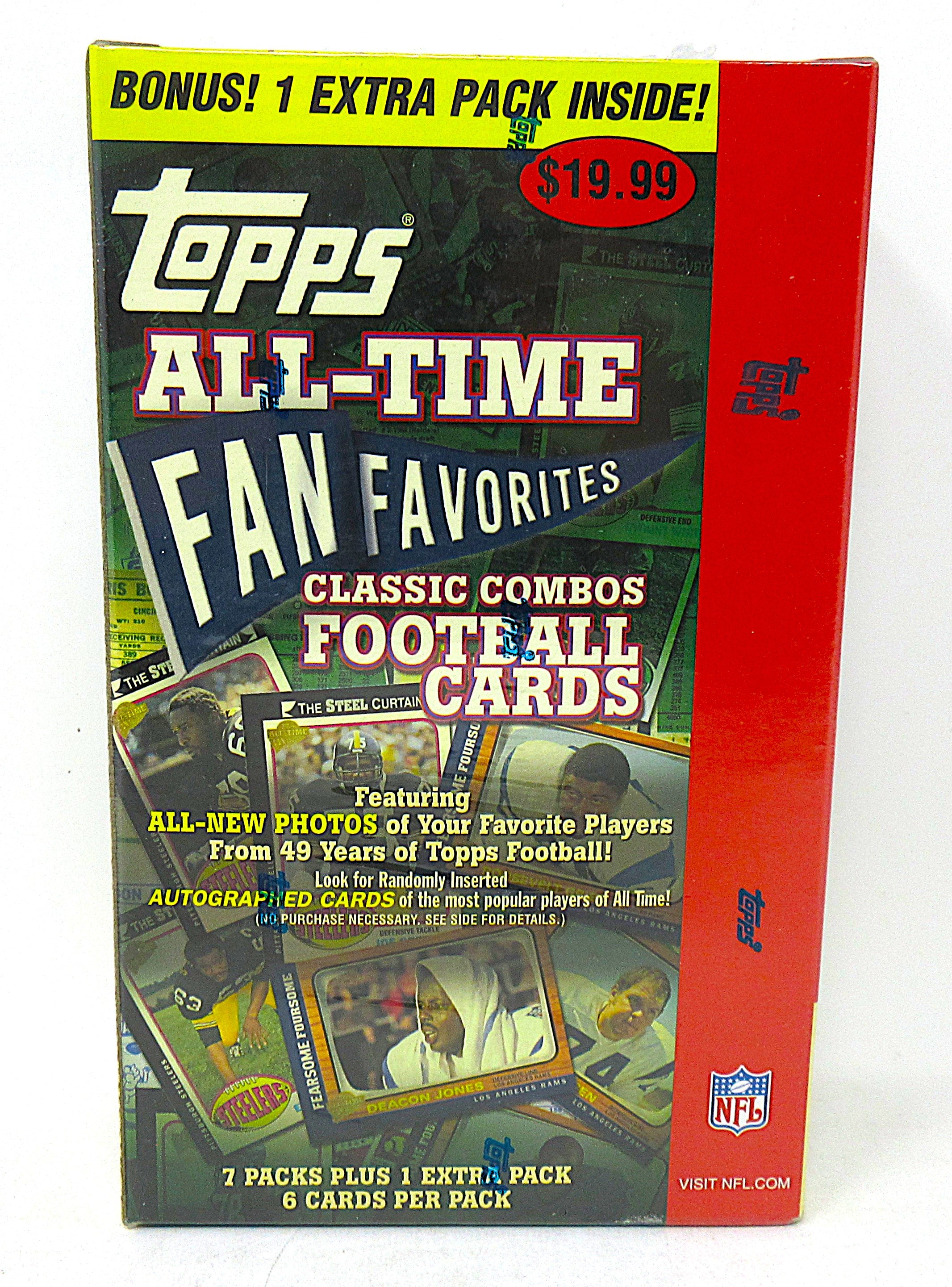 2004 Topps All-Time Favorites Football Blaster Box (8/6)
