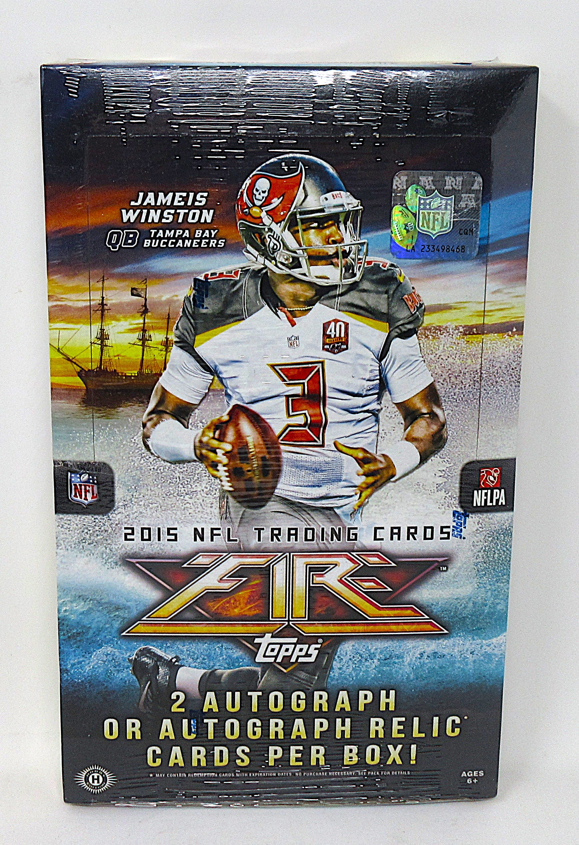 2015 Topps Fire Football Box (Hobby) (20/6)