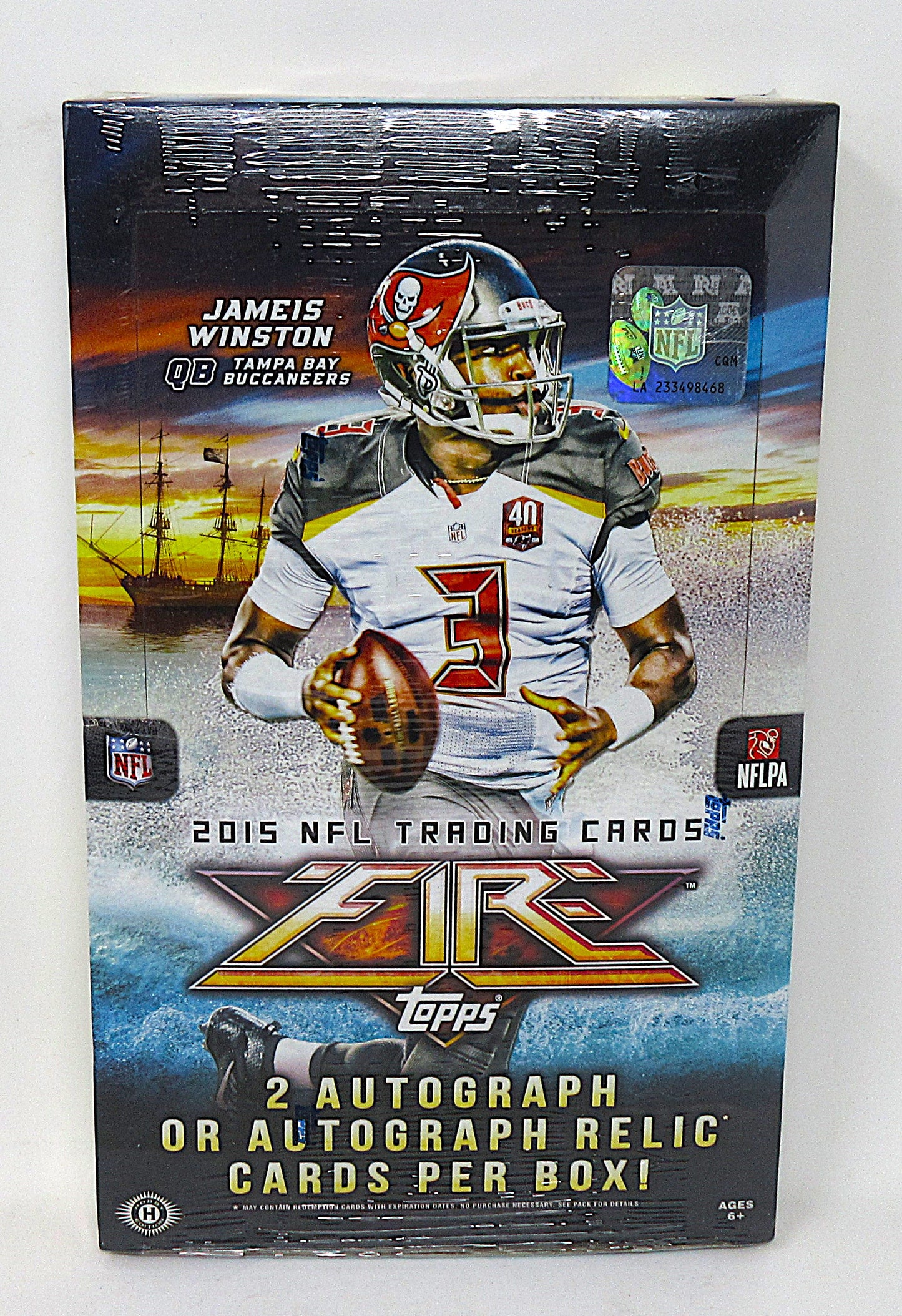 2015 Topps Fire Football Box (Hobby) (20/6)