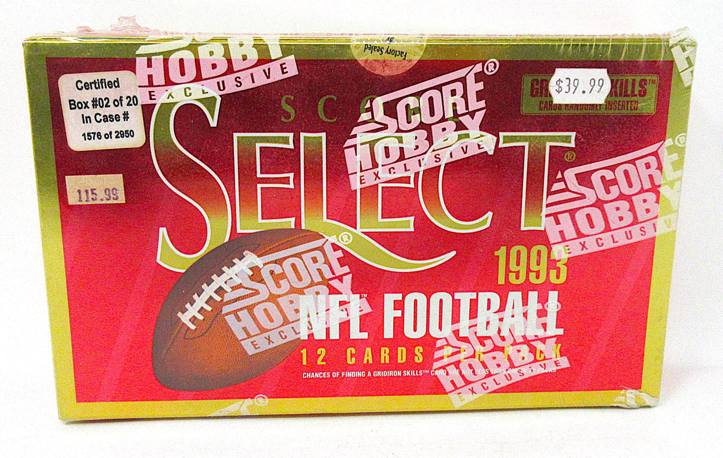 1993 Score Select Football Box (Hobby) (36/12)