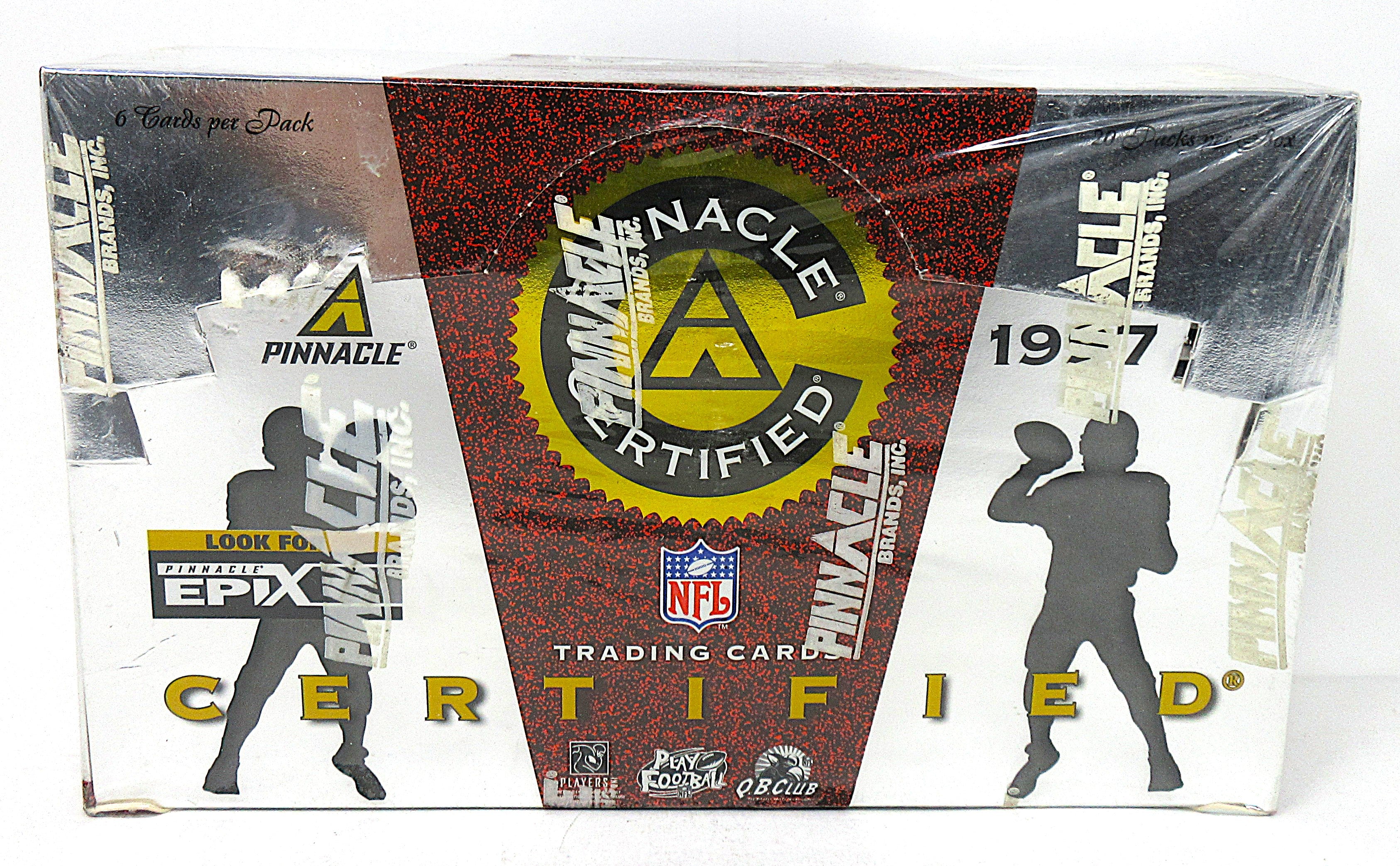 1997 Pinnacle Certified Football Box (Hobby) (20/6)