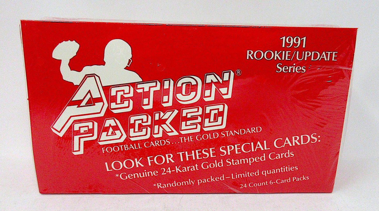1991 Action Packed Football Rookie Update Box (24/6)