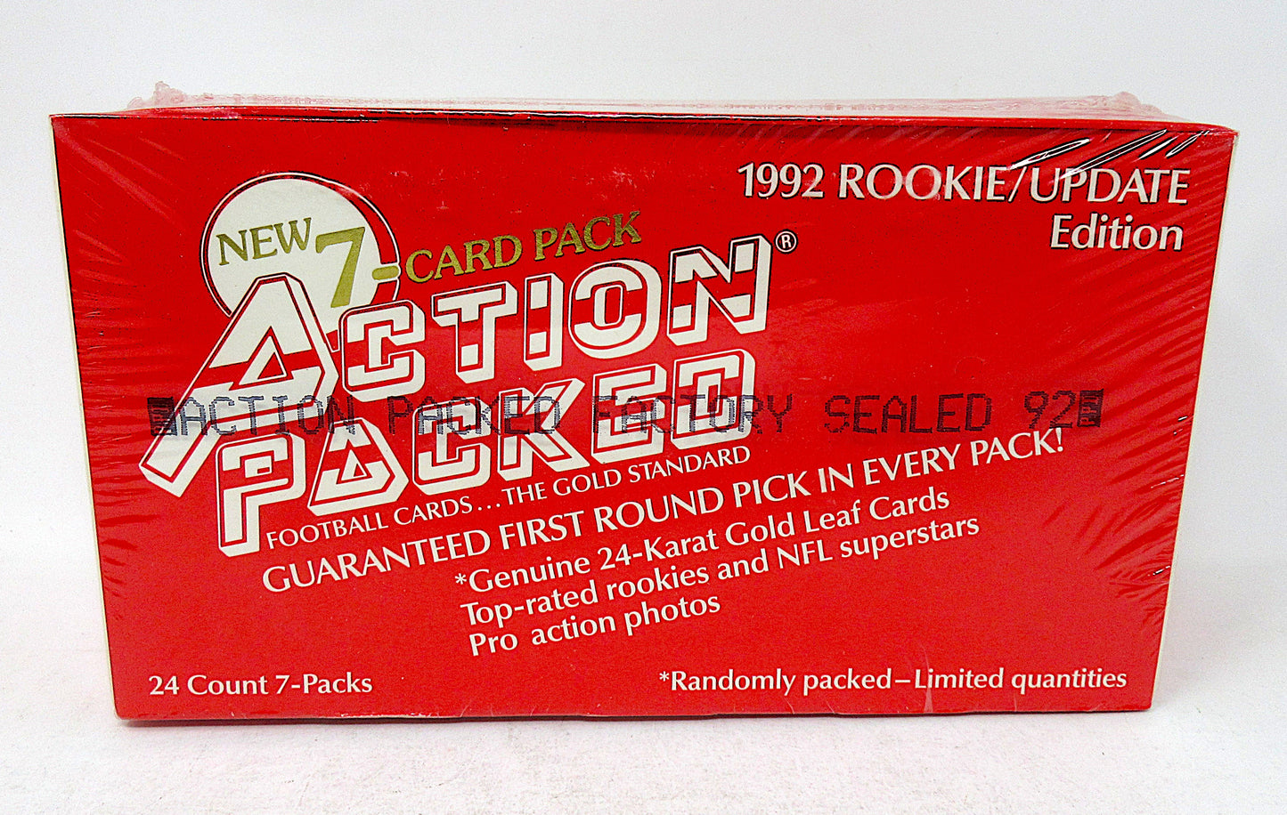 1992 Action Packed Football Rookie Update Box (24/7)