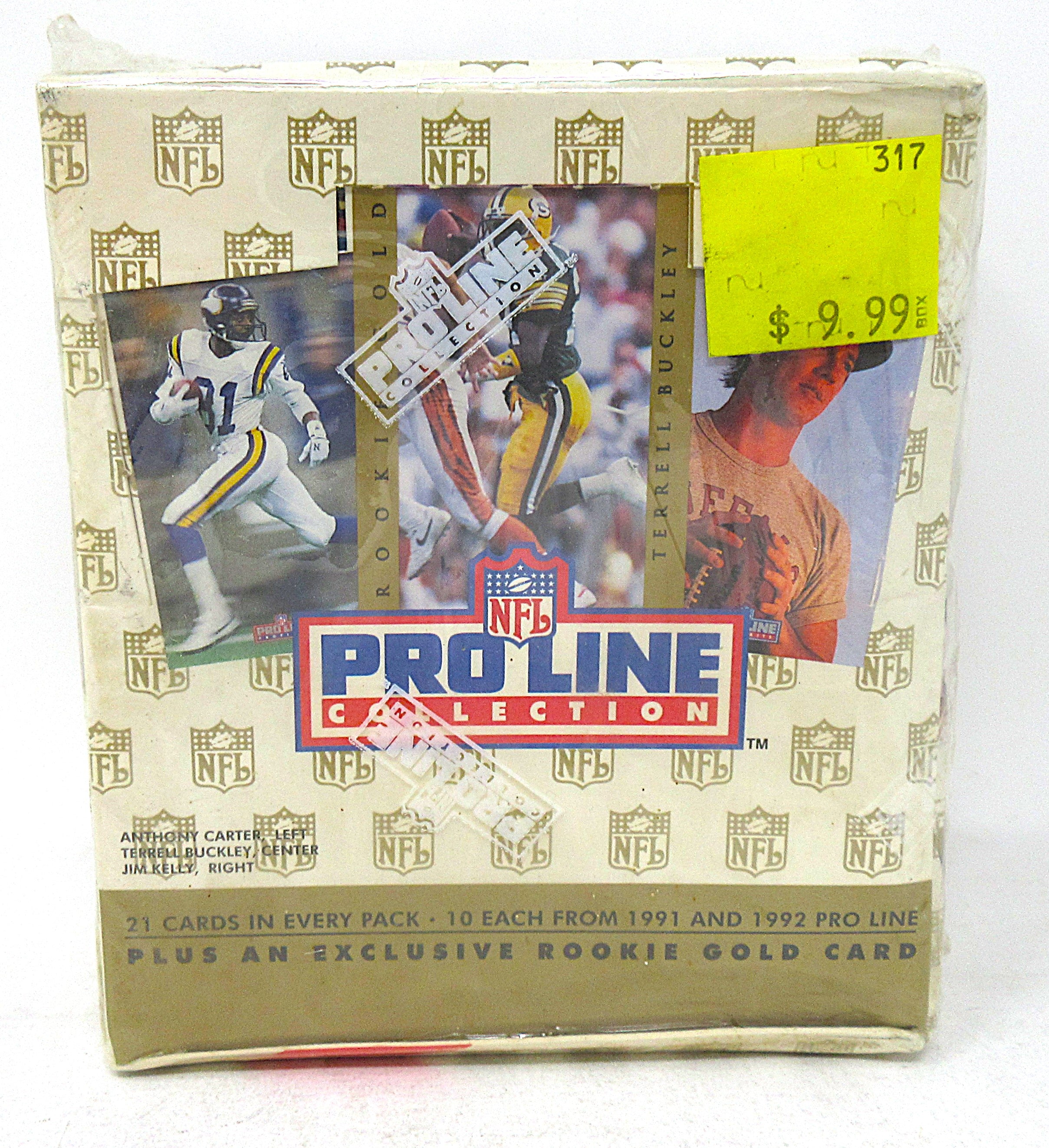 1992 Pro Line Collection Football Box (Gold) (10/21)
