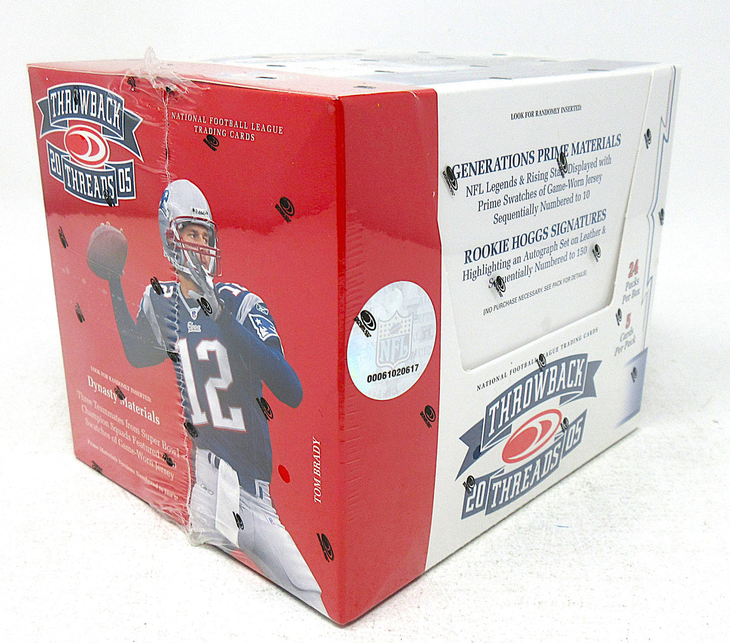2005 Donruss Throwback Threads Football Box (Hobby) (24/5)
