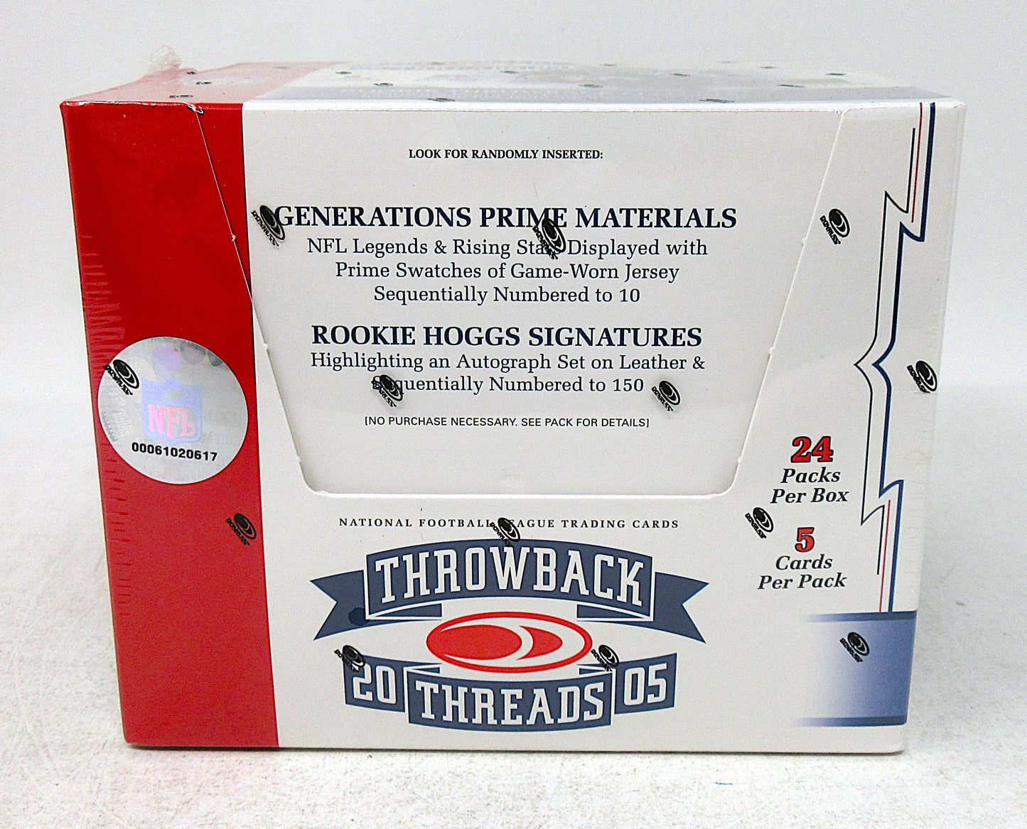 2005 Donruss Throwback Threads Football Box (Hobby) (24/5)