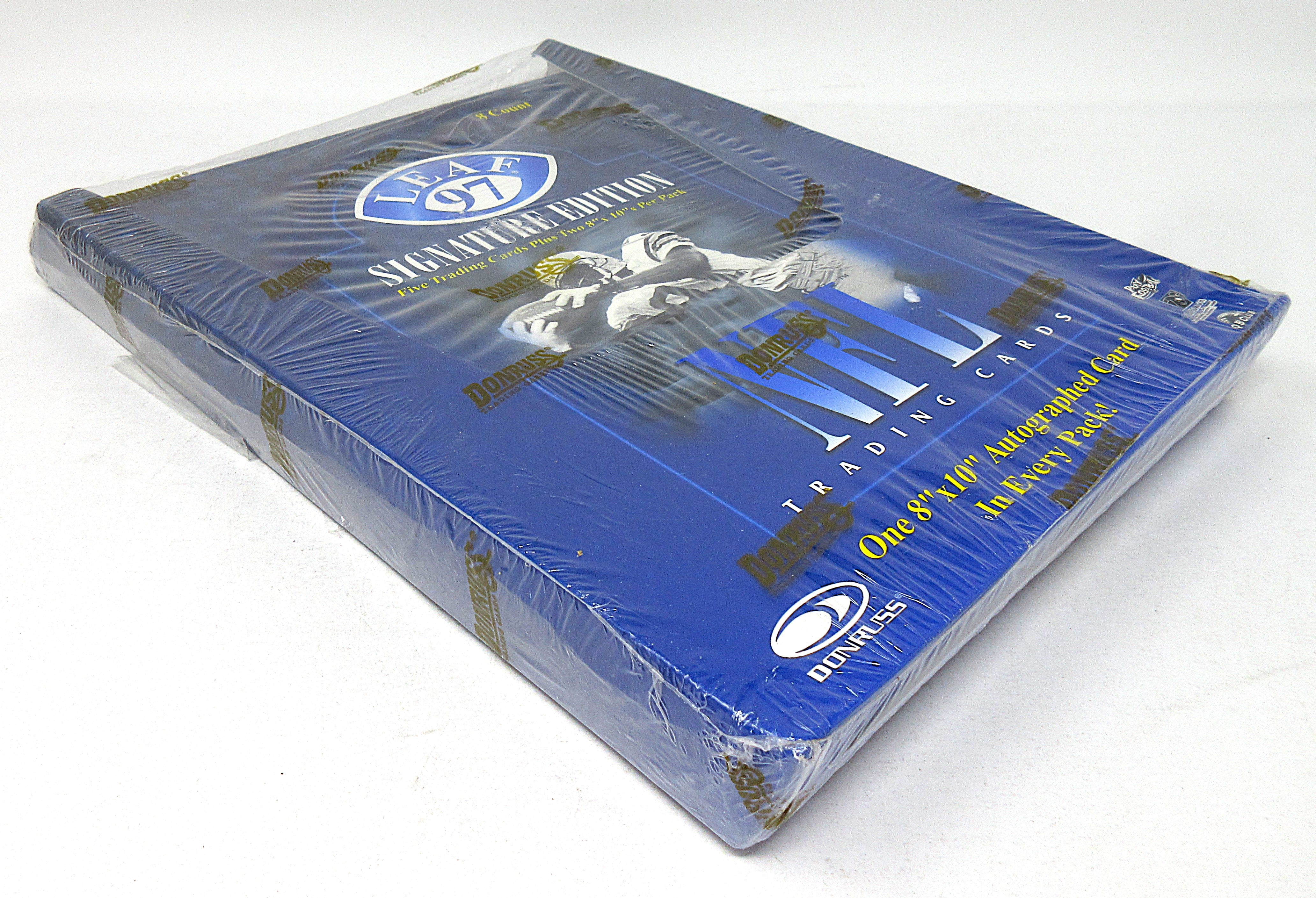 1997 Leaf Signature Edition Football Box (8x10) – Baseball Card