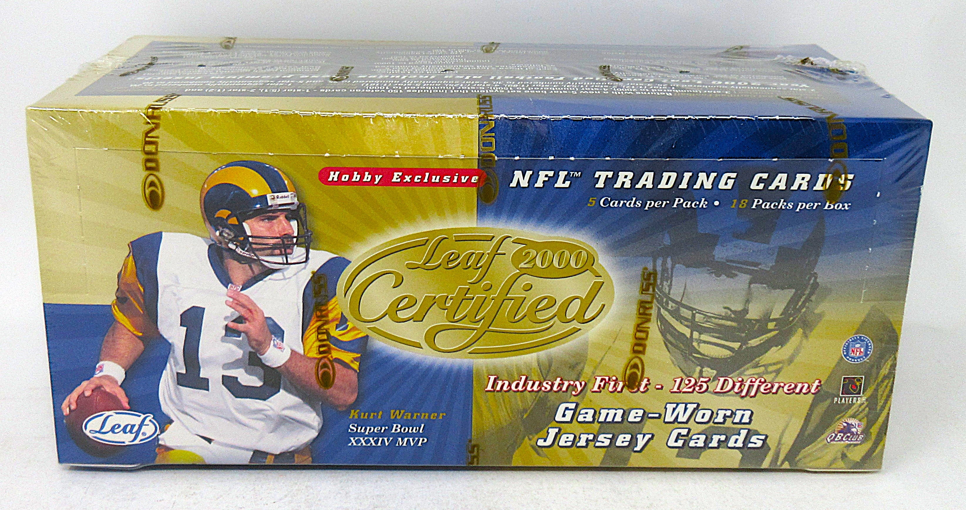 2000 Leaf Certified Football Box (Hobby) (18/5)