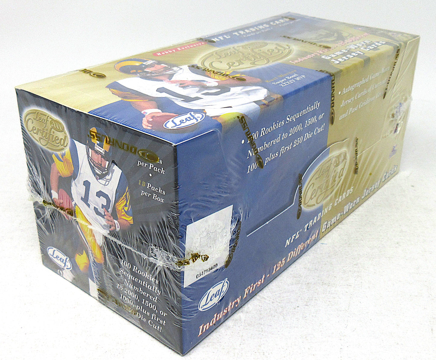 2000 Leaf Certified Football Box (Hobby) (18/5)