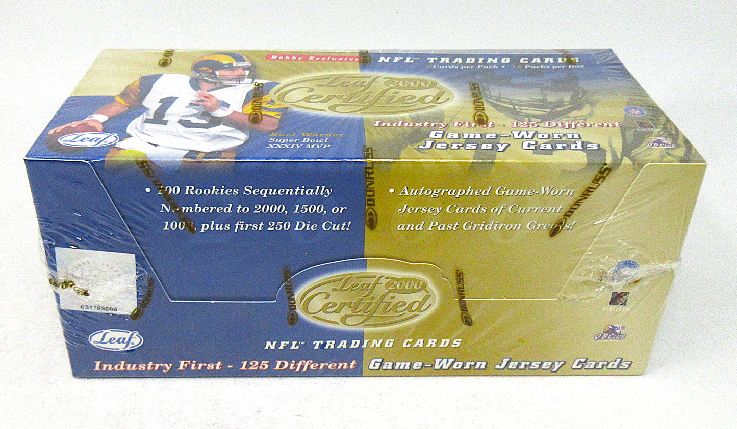 2000 Leaf Certified Football Box (Hobby) (18/5)