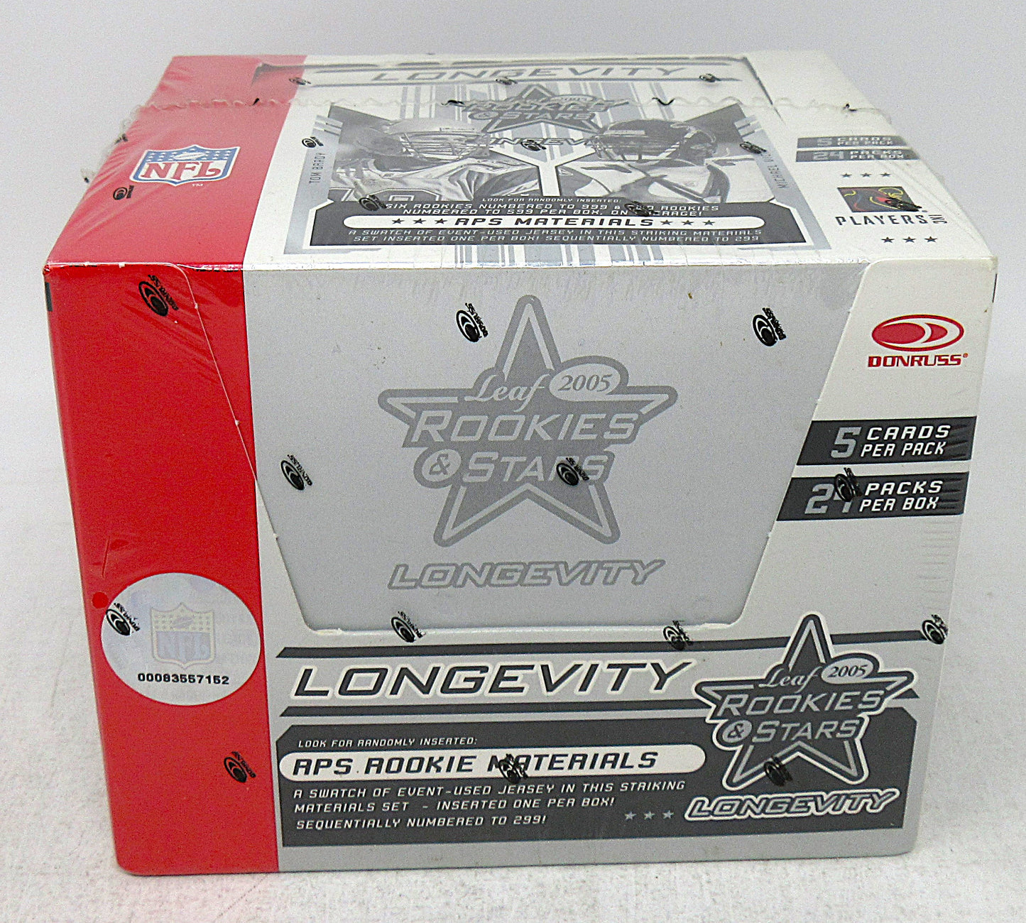2005 Leaf Rookies & Stars Longevity Football Box (Hobby) (24/5)