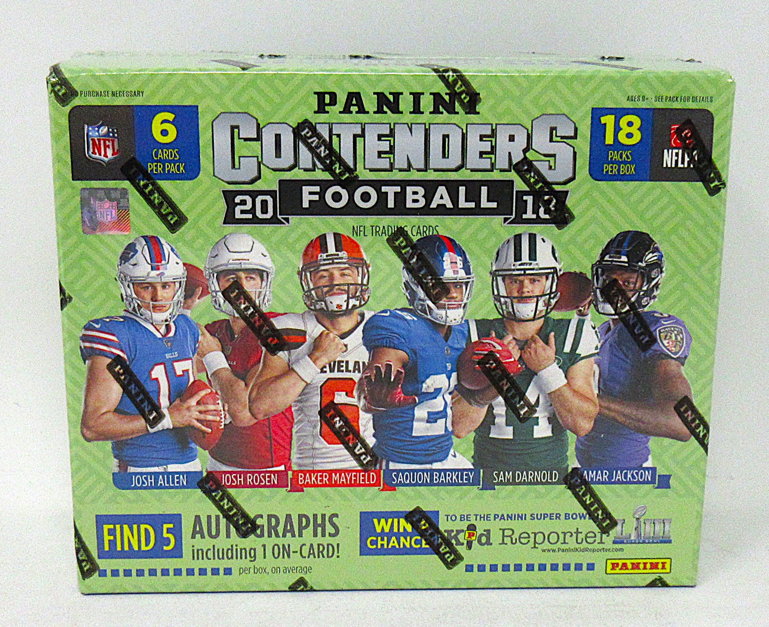 2018 Panini Contenders Football Box (Hobby) (18/6)
