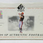 1999 Upper Deck SP Authentic Football Box (Hobby) (24/5)