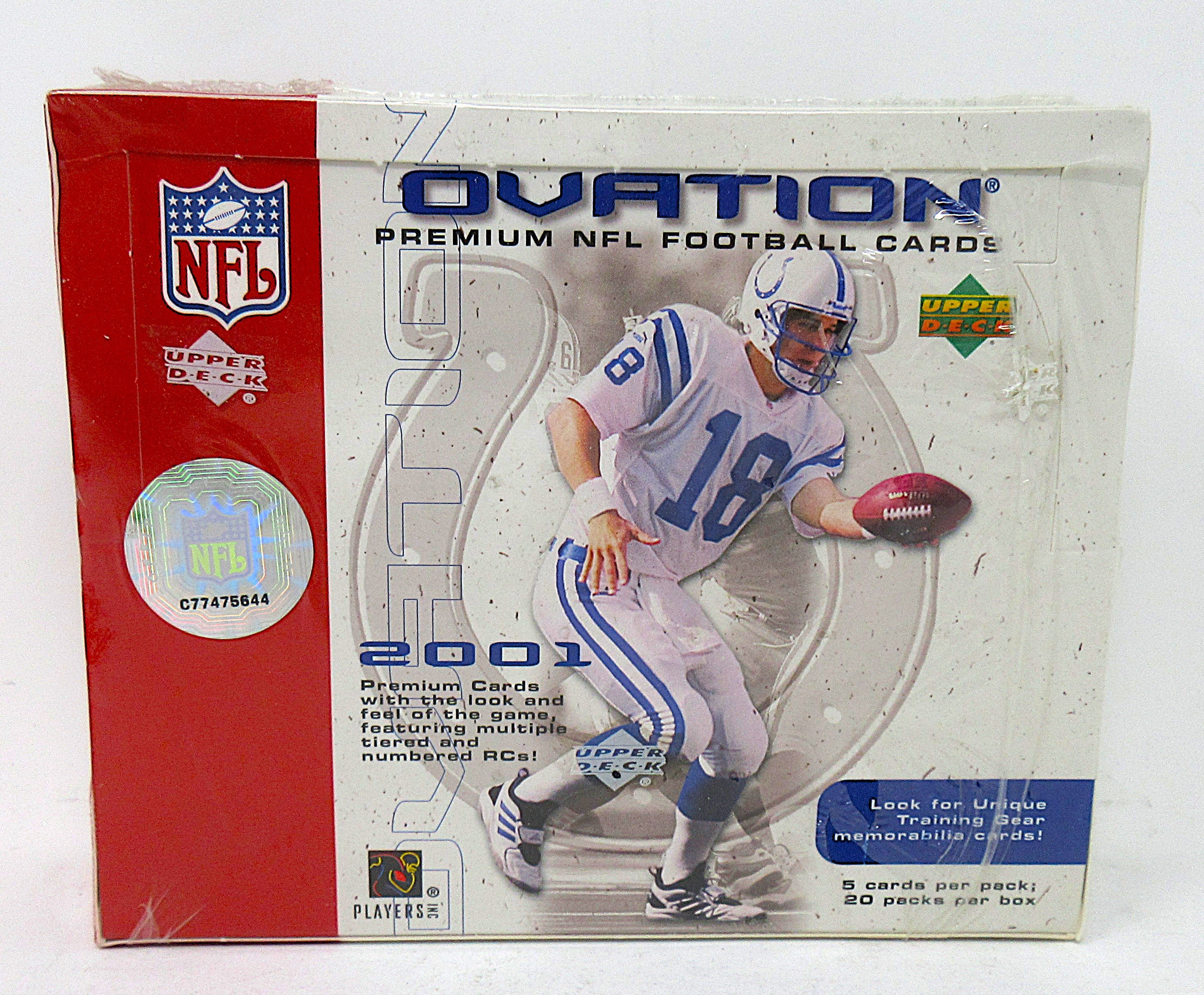 2001 Upper Deck Ovation Football Box (Hobby) (20/5)