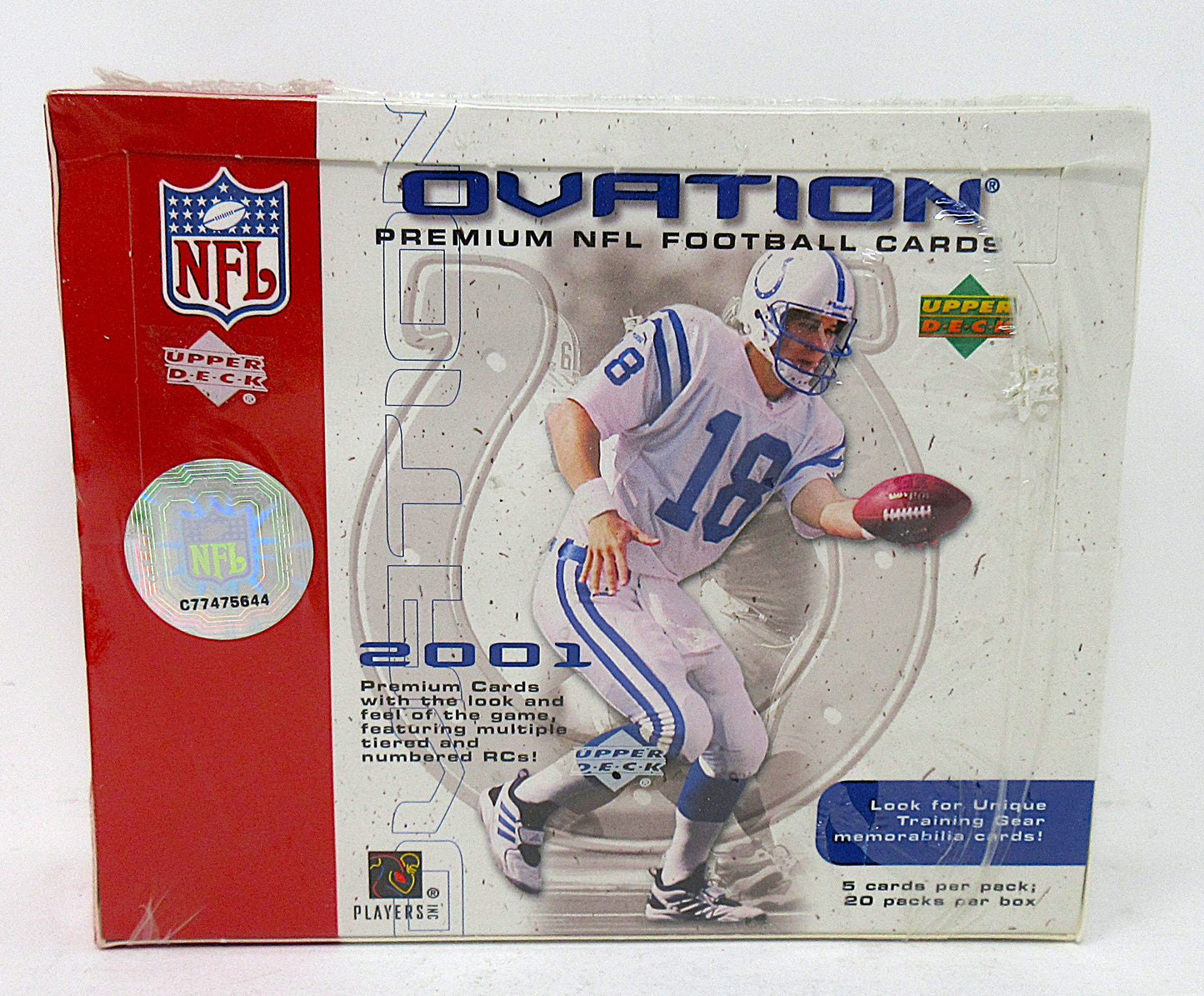 2001 Upper Deck Ovation Football Box (Hobby) (20/5)