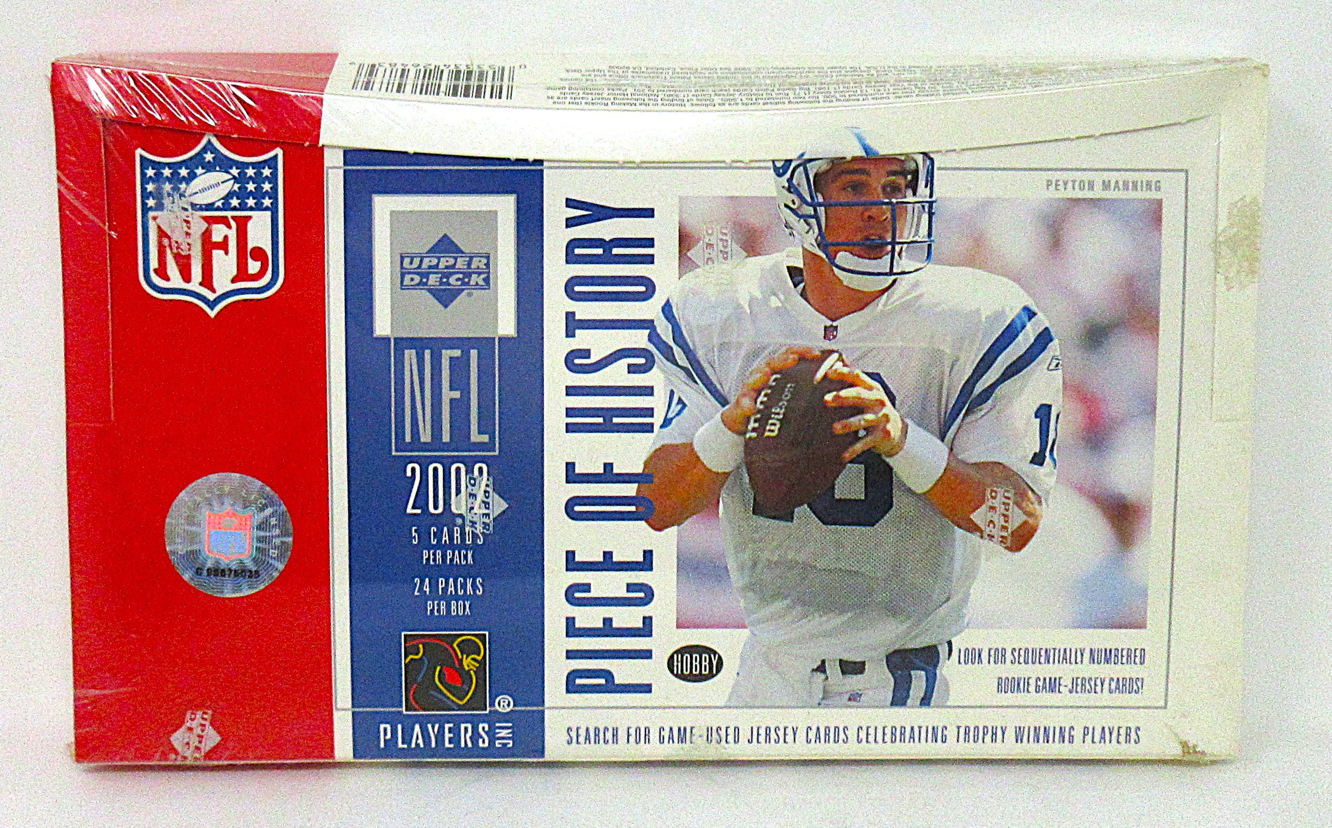 2002 Upper Deck Piece of History Football Box (Hobby) (24/5)