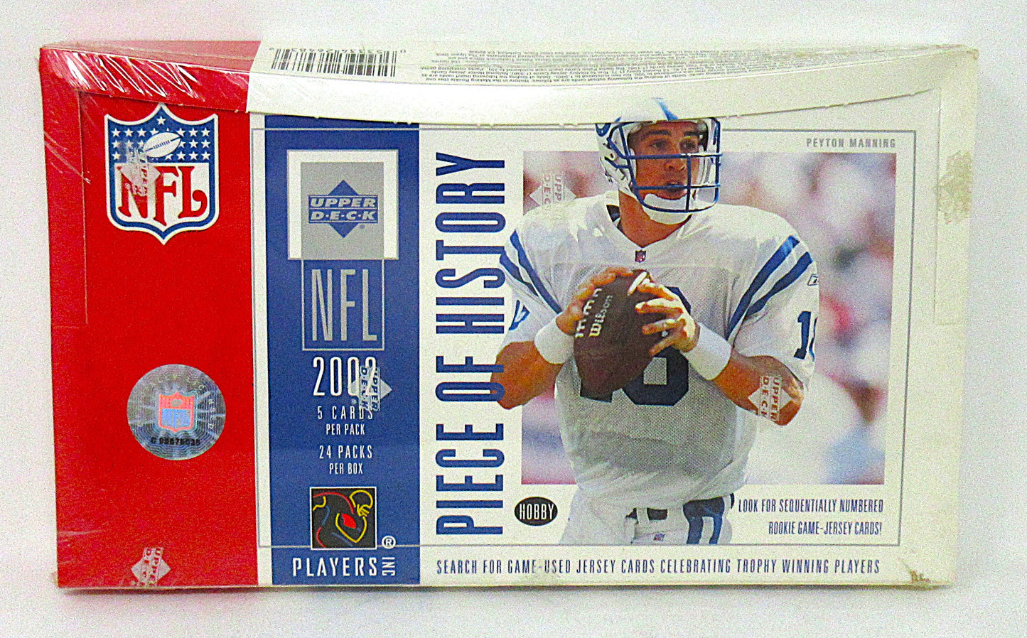 2002 Upper Deck Piece of History Football Box (Hobby) (24/5)