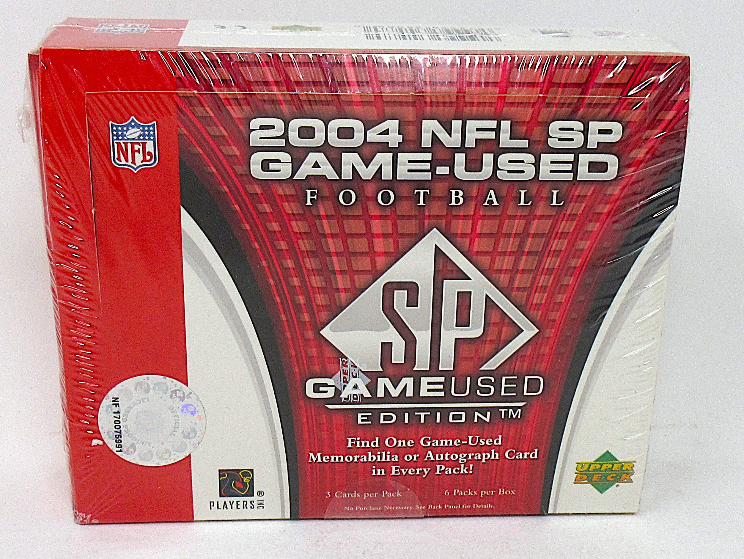 2004 Upper Deck SP Game Used Football Box (Hobby) (6/3)
