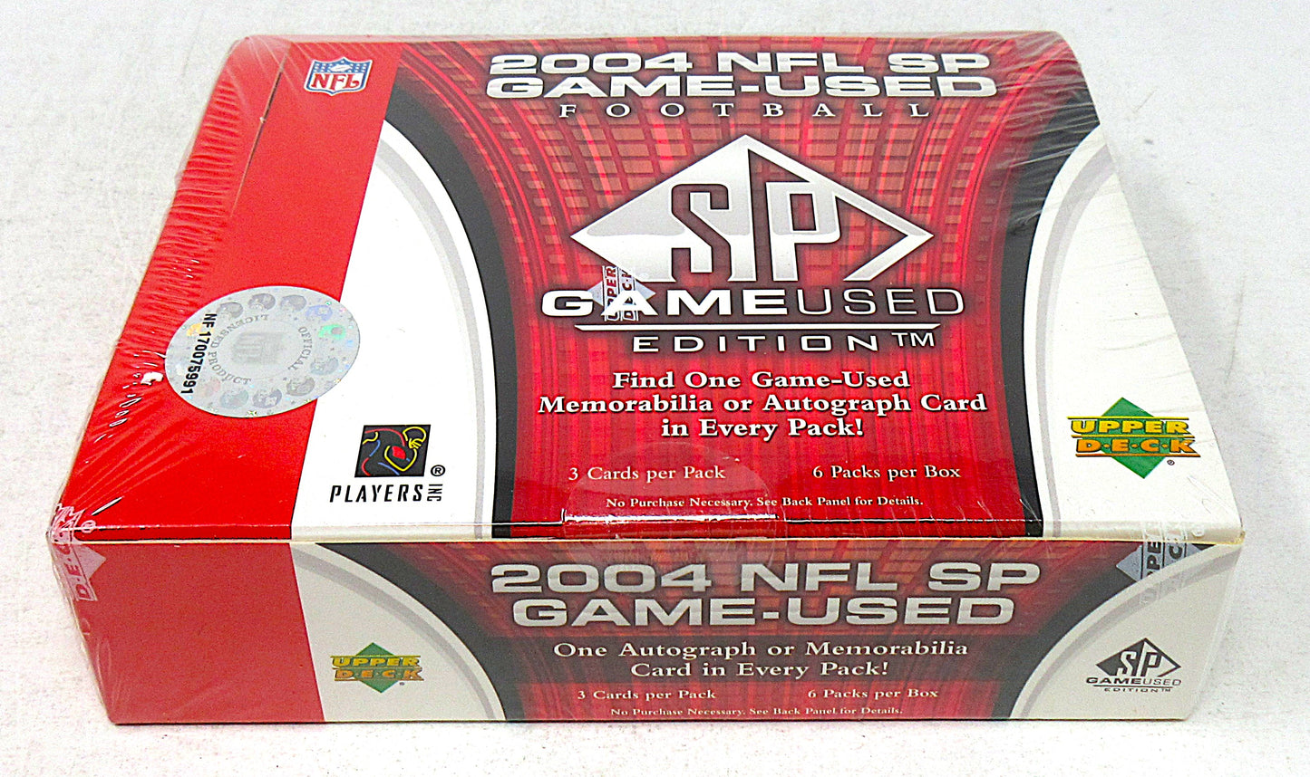 2004 Upper Deck SP Game Used Football Box (Hobby) (6/3)