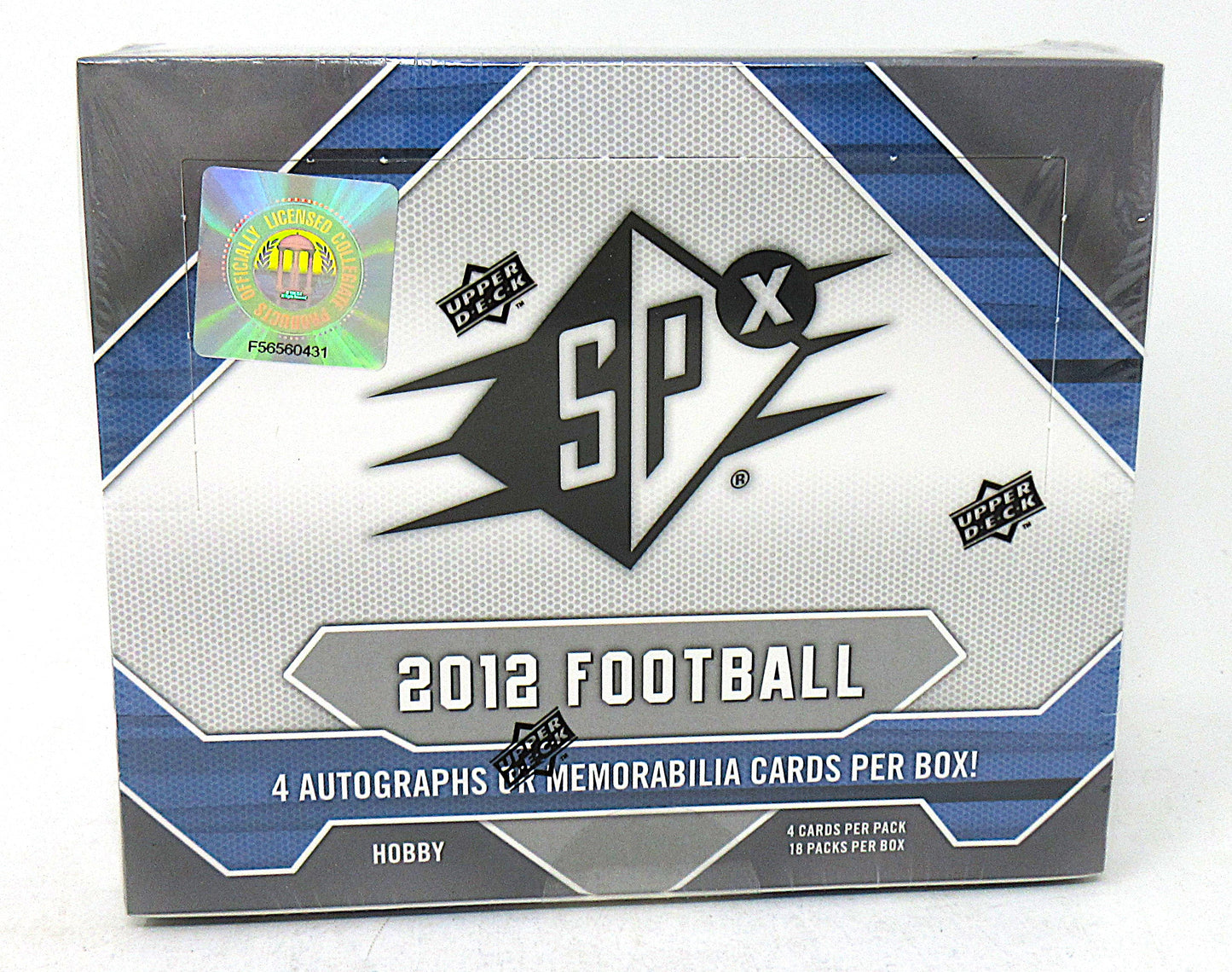 2012 Upper Deck SPX Football Box (Hobby) (18/4)