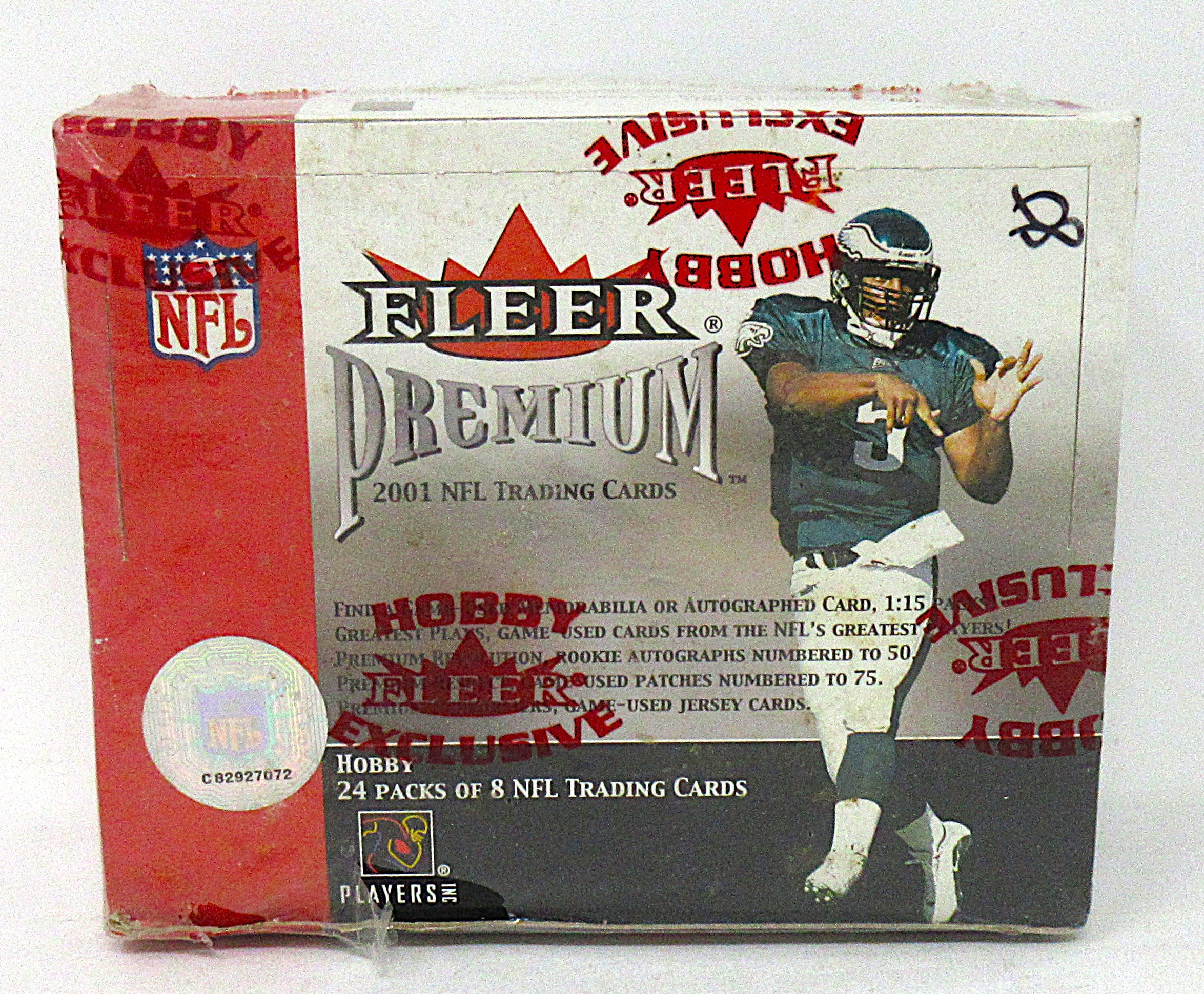 2001 Fleer Premium Football Box (Hobby) (24/8)