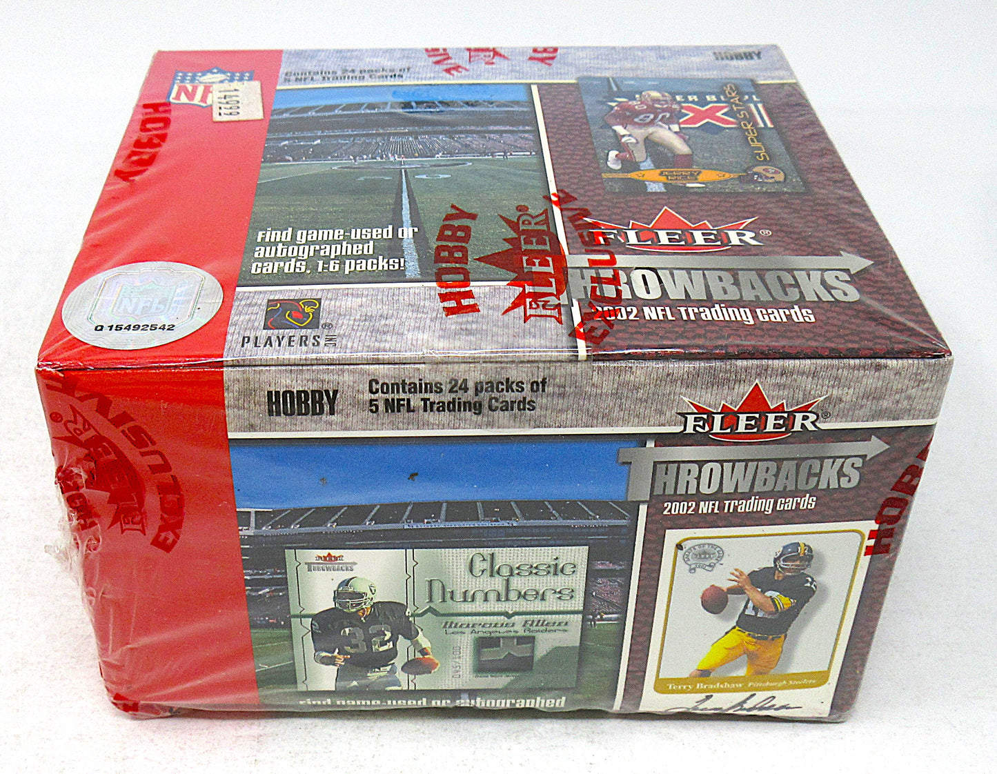 2002 Fleer Throwbacks Football Box (Hobby) (24/5)