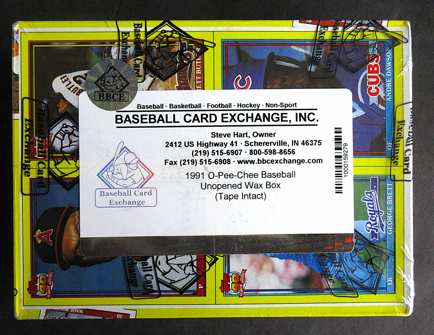 1991 OPC O-Pee-Chee Baseball Unopened Wax Box (Tape Intact) (BBCE)