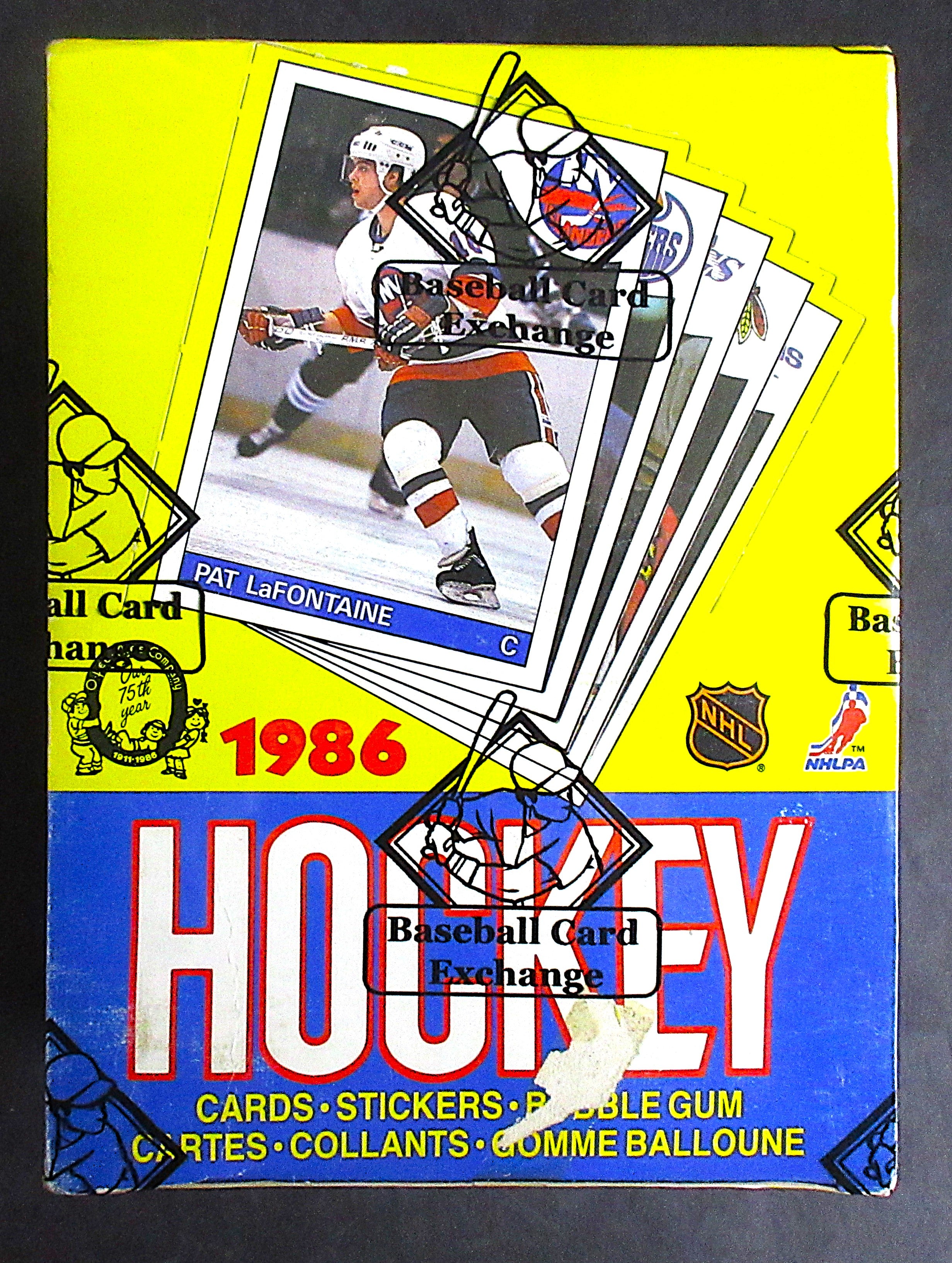 1985/86 OPC O-Pee-Chee Hockey Unopened Wax Box (BBCE) (A17761)