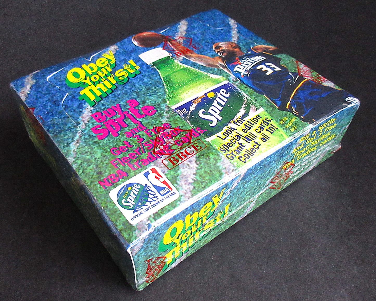 1996/97 Fleer Sprite Basketball Cello Box (48/3) (BBCE)