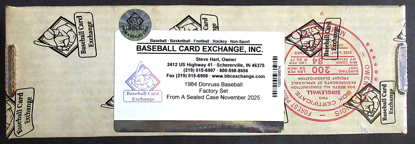 1984 Donruss Baseball Factory Set (FASC)