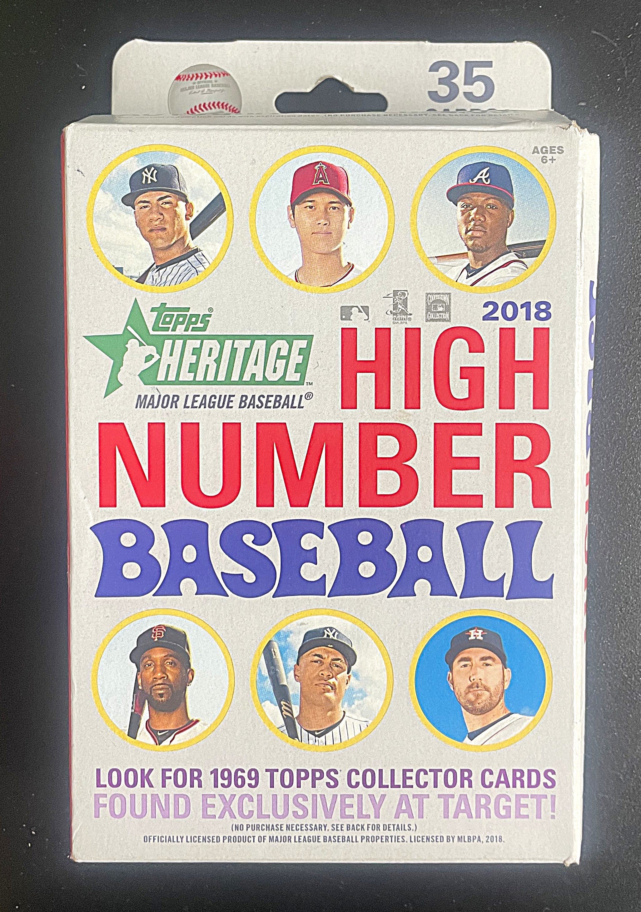 2018 Topps Heritage Baseball High Number Hanger Box (35 Cards) (Target)