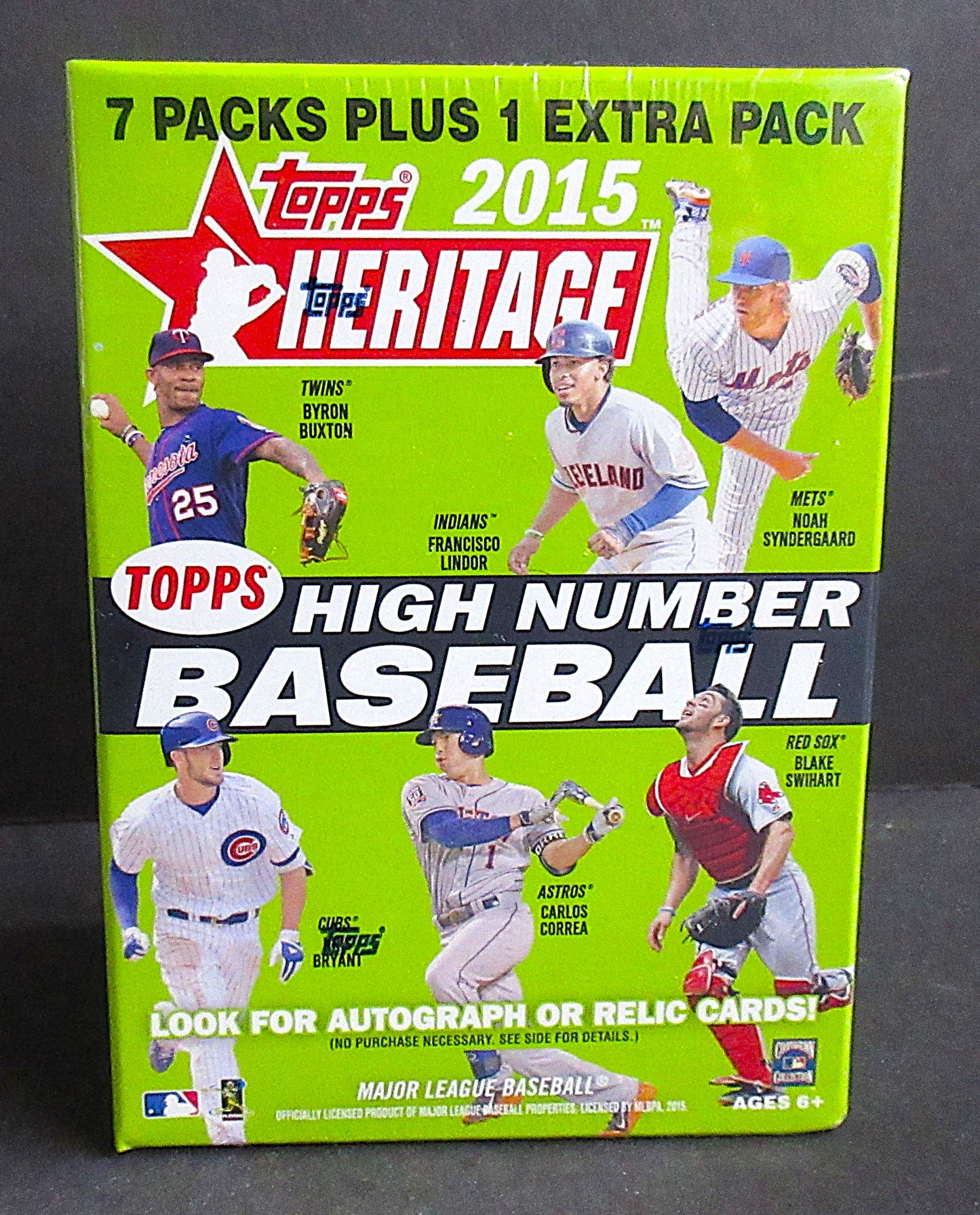 2015 Topps Heritage Baseball High Number Blaster Box (8/9)