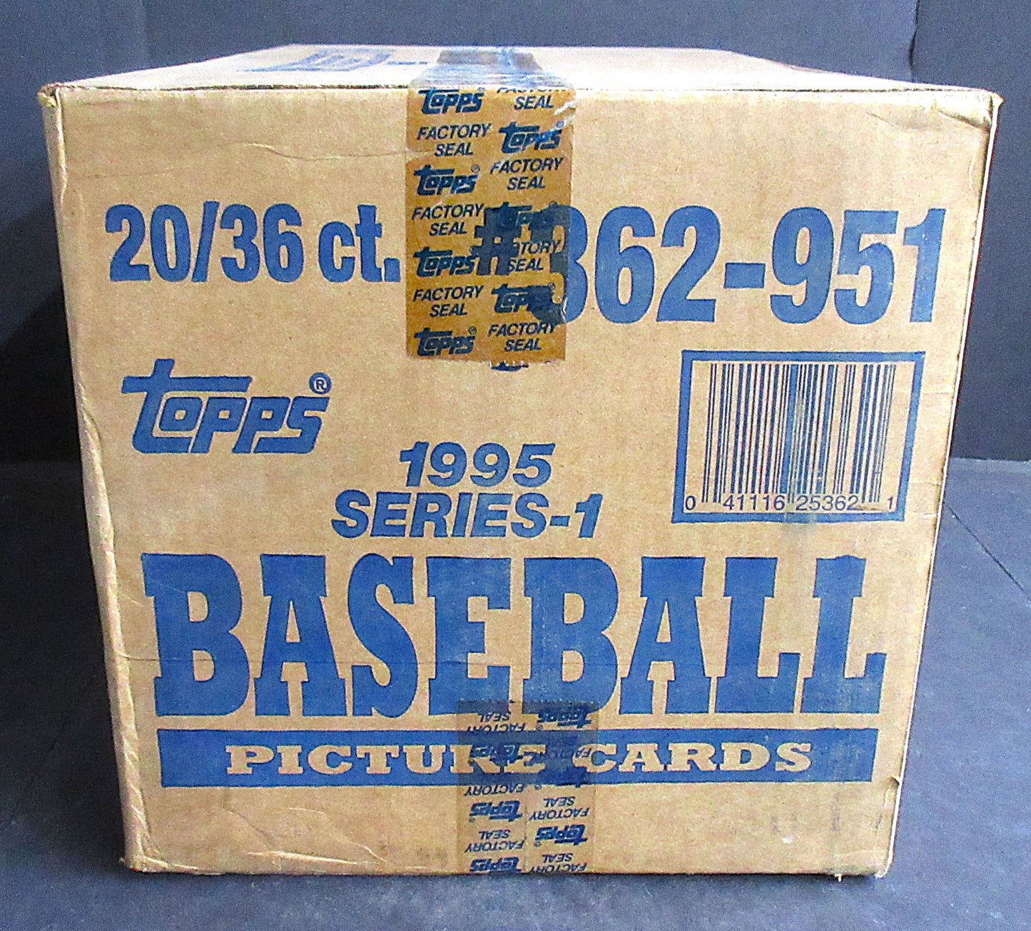 1995 Topps Baseball Series 1 Case (Retail) (20 Box)