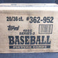 1995 Topps Baseball Series 2 Case (Retail) (20 Box)