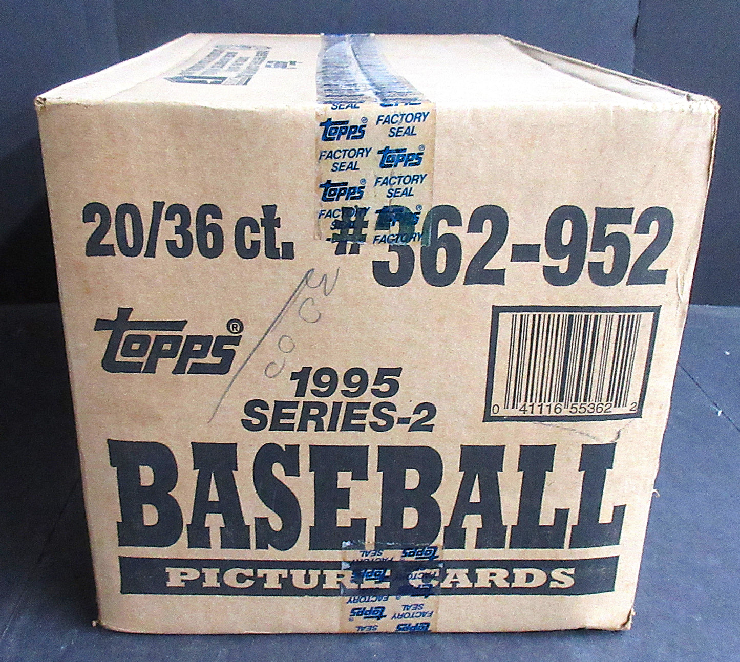 1995 Topps Baseball Series 2 Case (Retail) (20 Box)