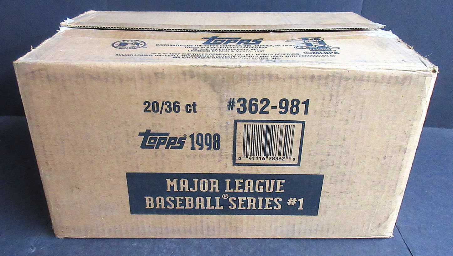 1998 Topps Baseball Series 1 Case (Retail) (20 Box)