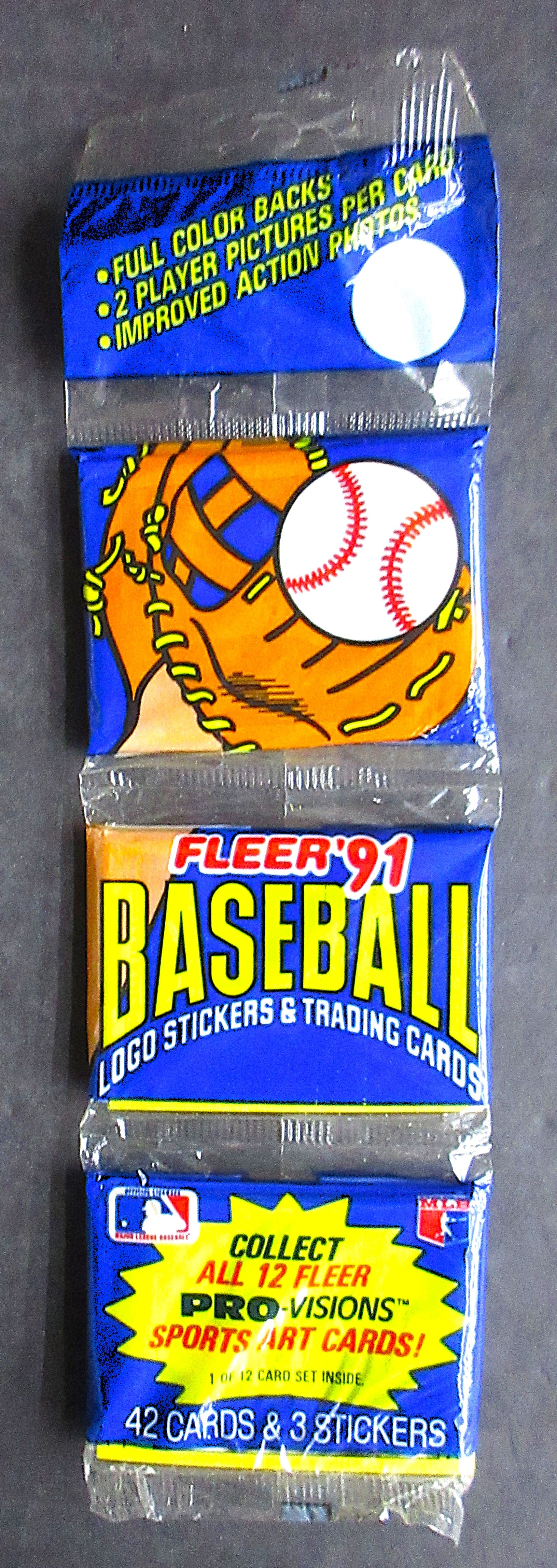 1991 Fleer Baseball Unopened Rack Pack (42/3)