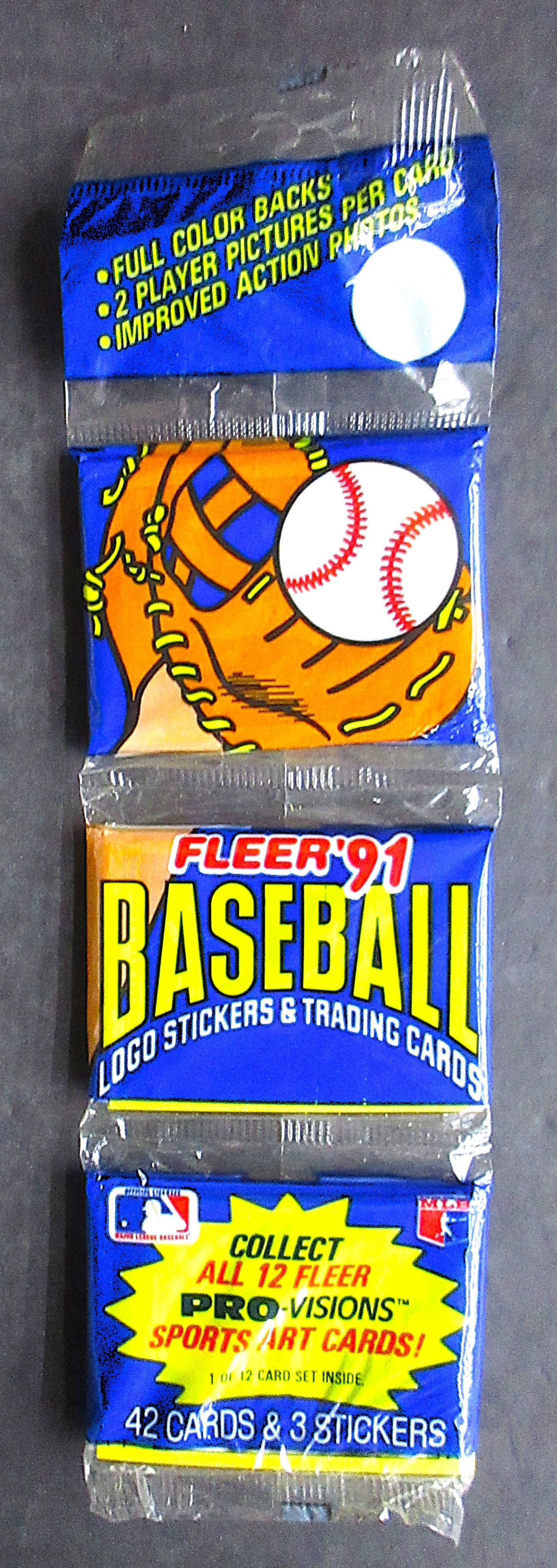 1991 Fleer Baseball Unopened Rack Pack (42/3)