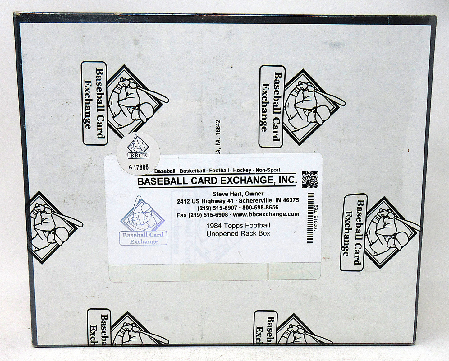 1984 Topps Football Unopened Rack Box (BBCE) (A17866)